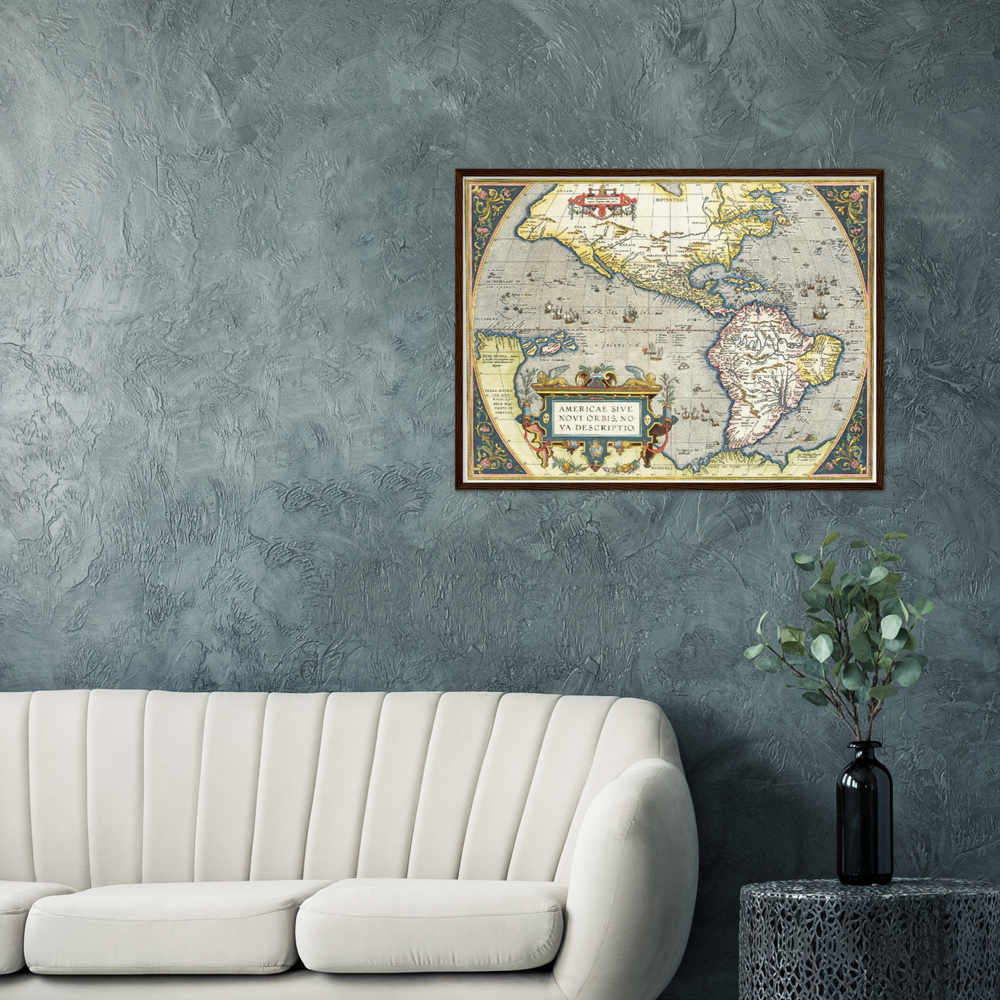 Historische Landkarte Amerika um 1570