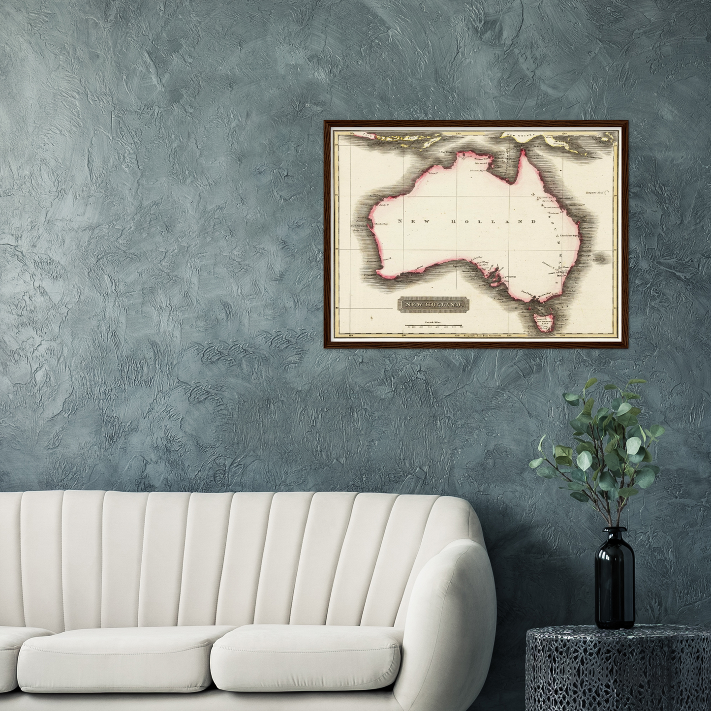 Historische Landkarte Australien um 1817