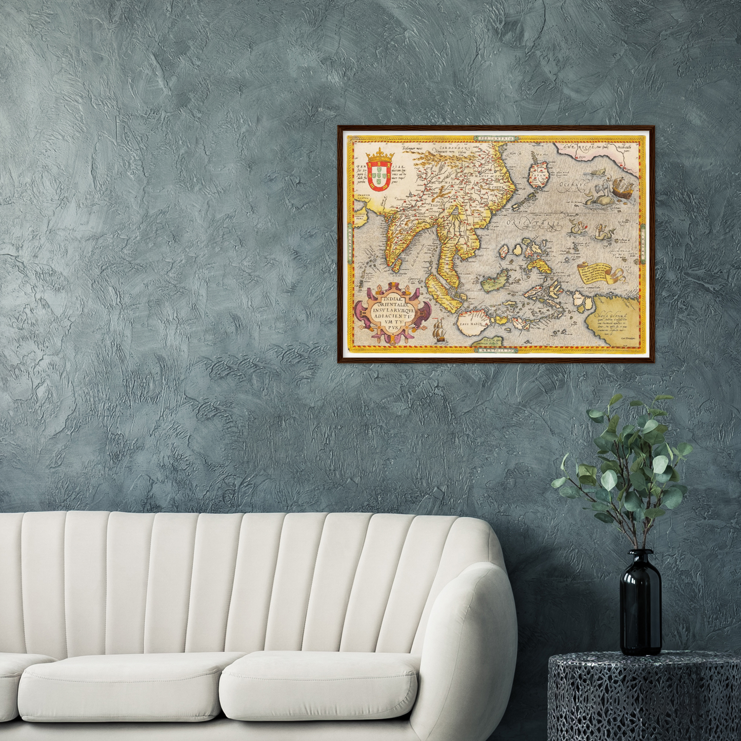 Historische Landkarte Südostasien um 1609