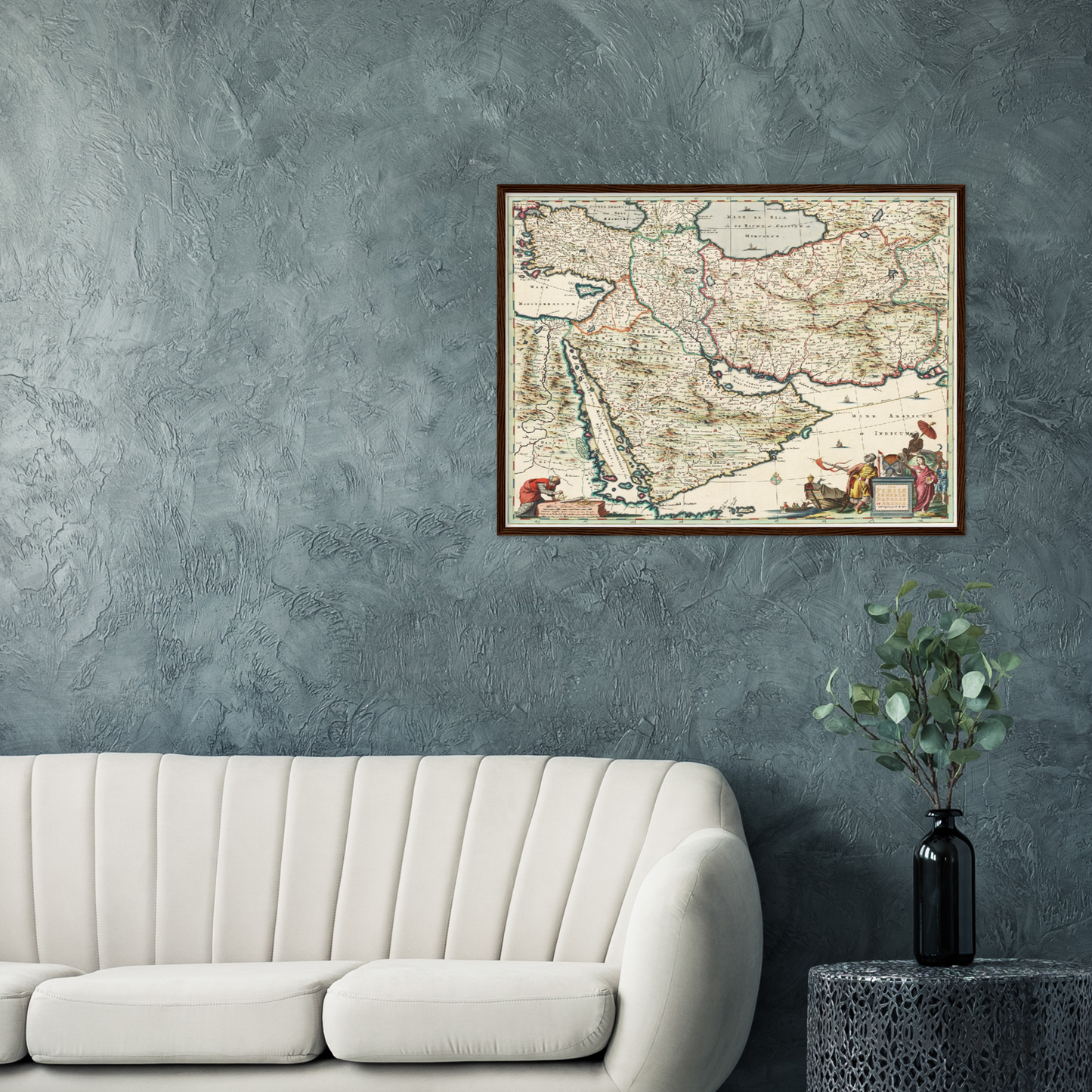 Historische Landkarte Arabien & Persien um 1680