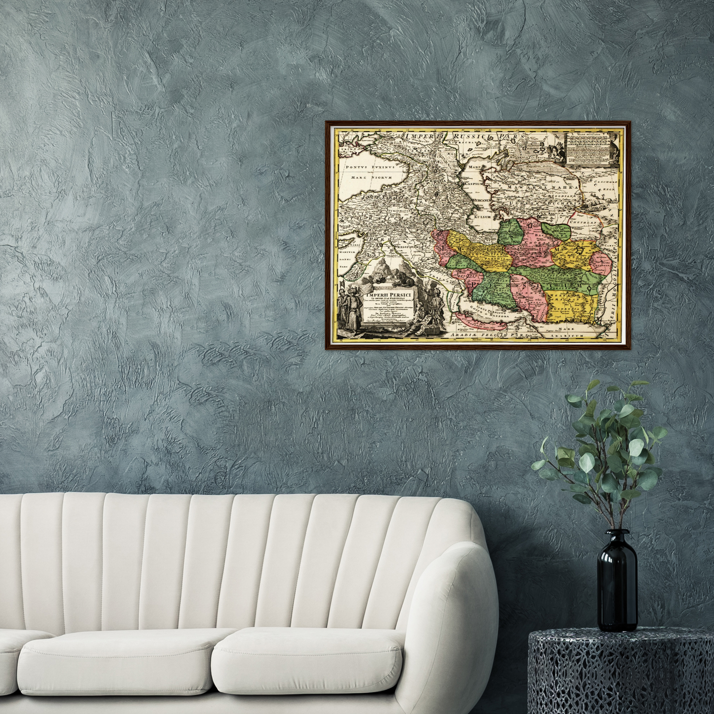 Historische Landkarte Persien um 1750