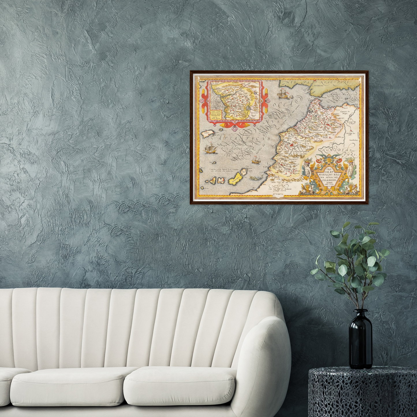 Historische Landkarte Marokko um 1609