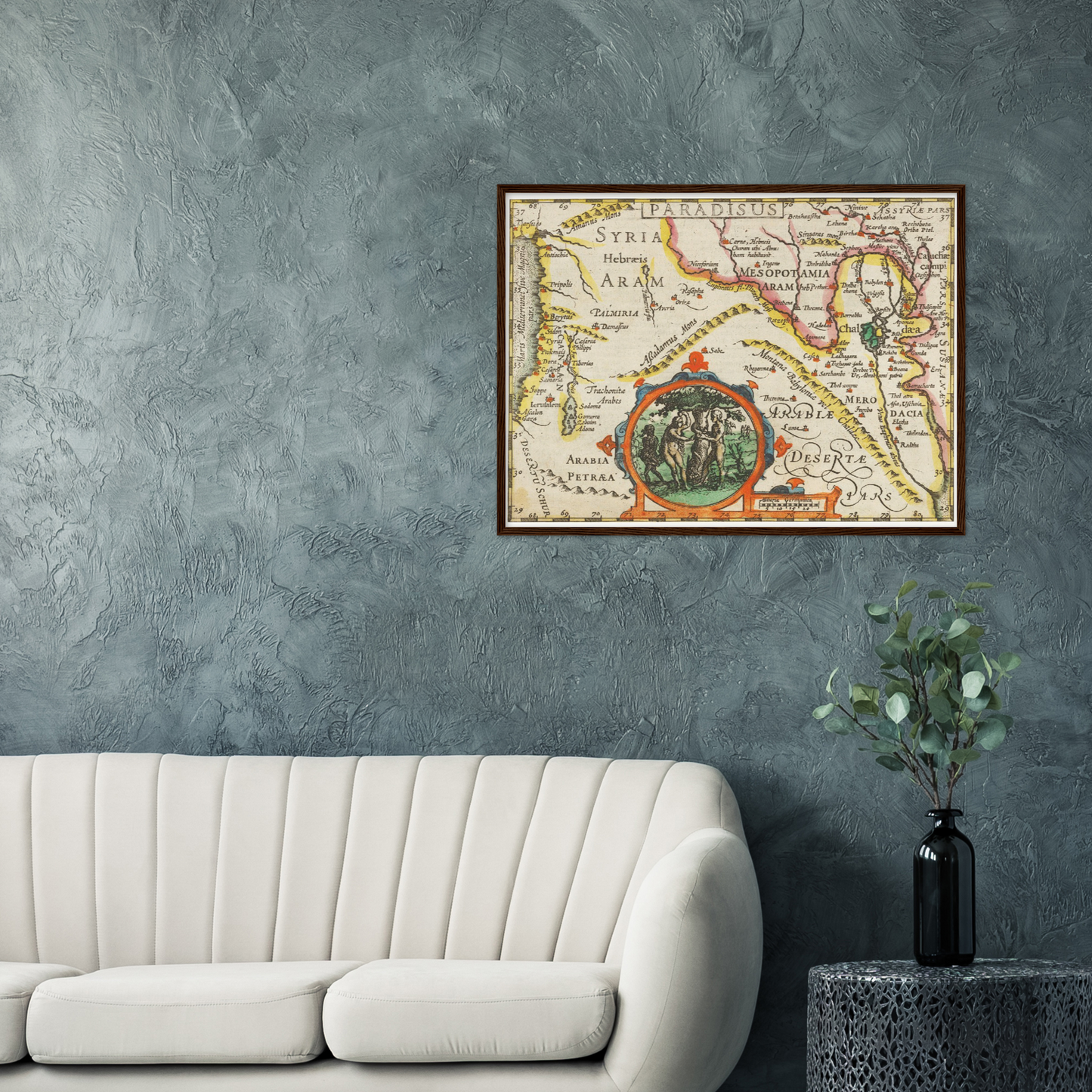Historische Landkarte Syrien um 1609