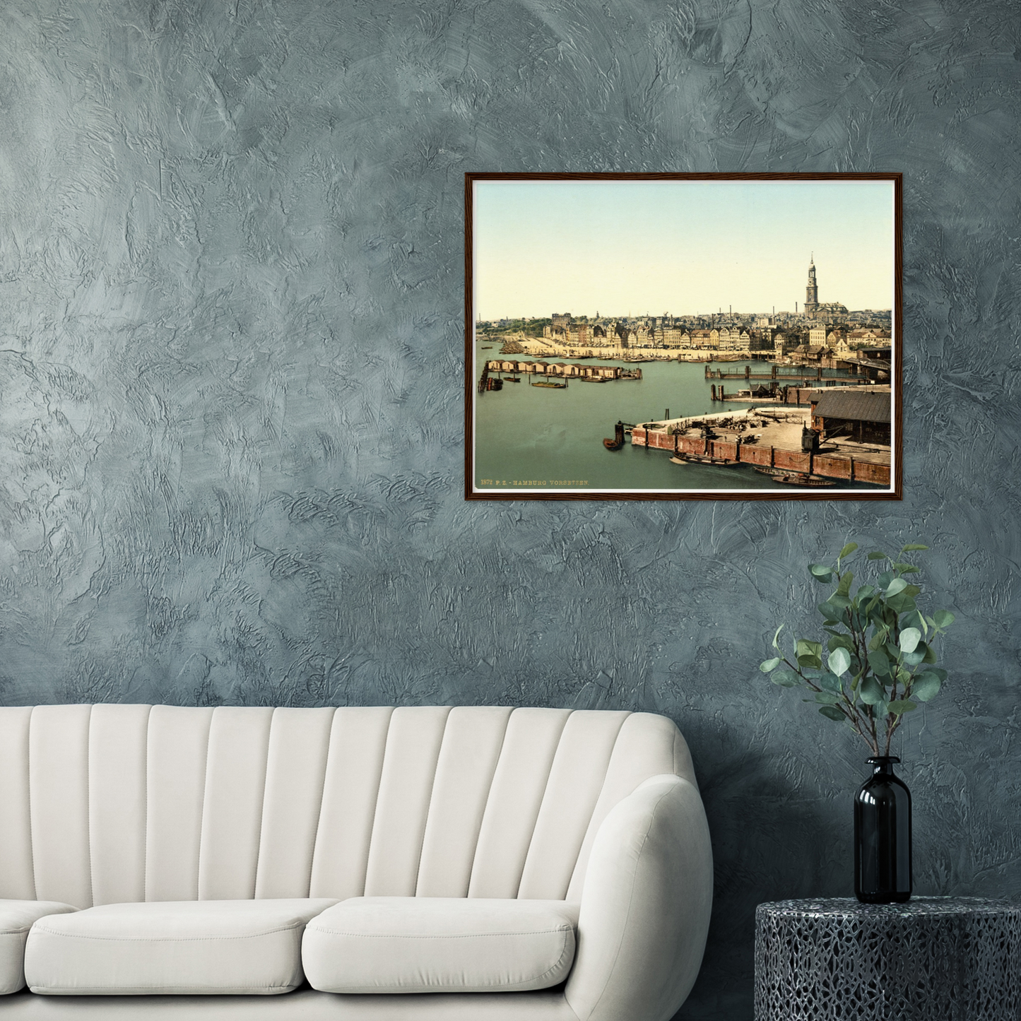 Historische Ansicht Hamburger Hafen um 1895