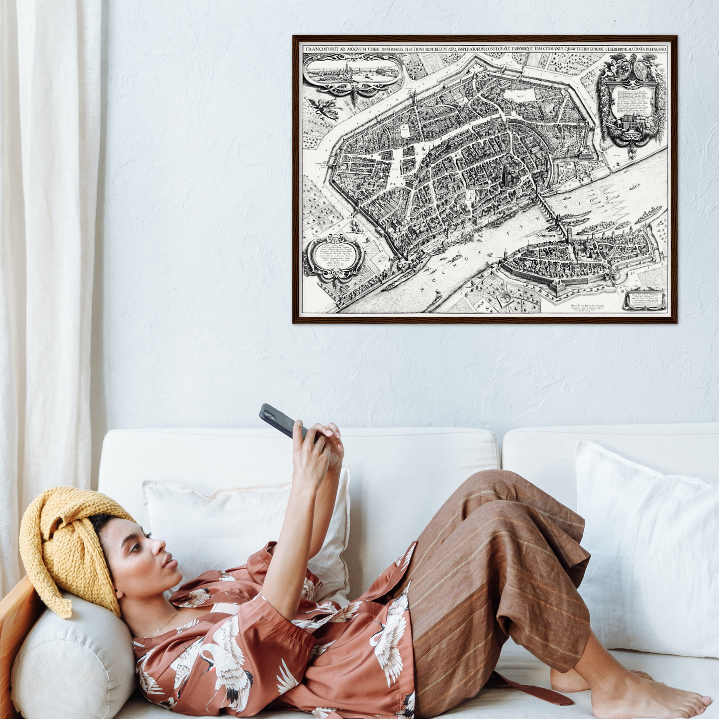 Historischer Stadtplan Frankfurt am Main um 1628