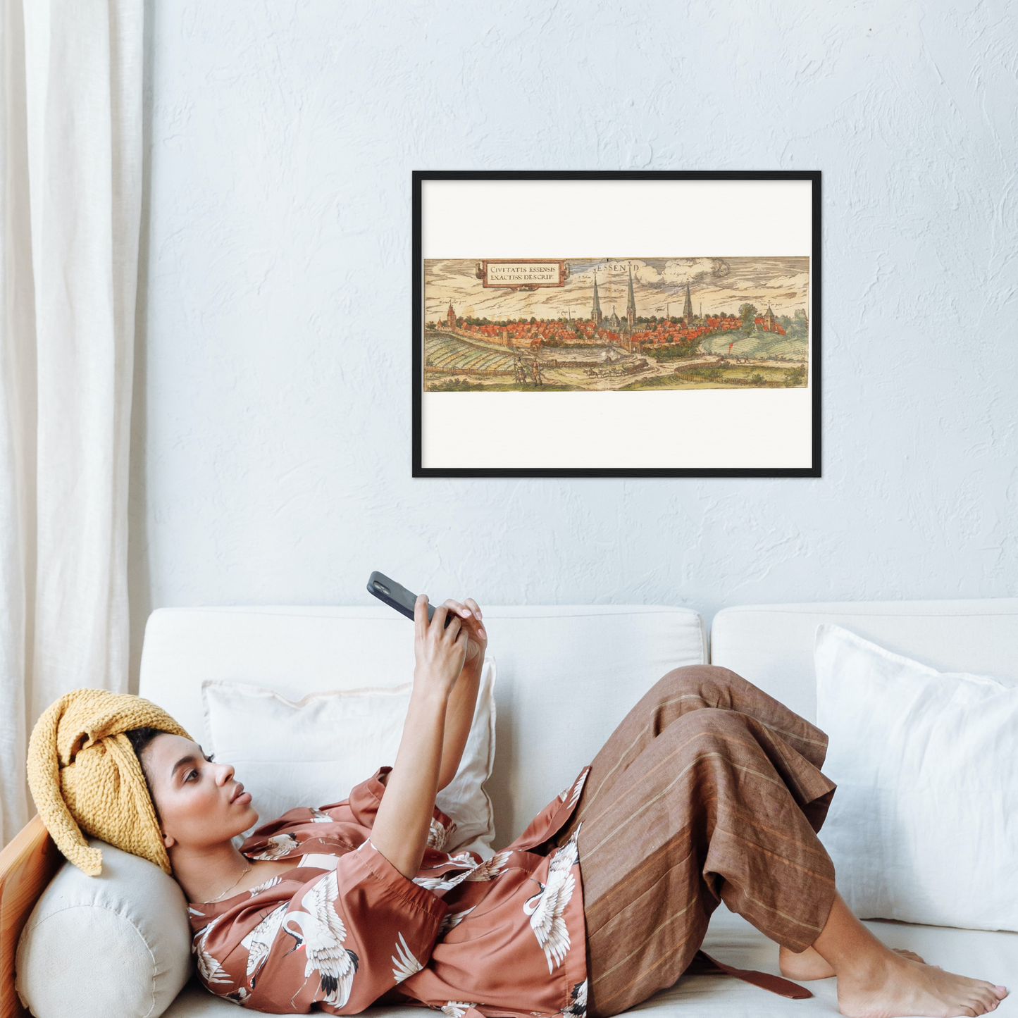 Historical city map  Test product horizontal 3 sizes