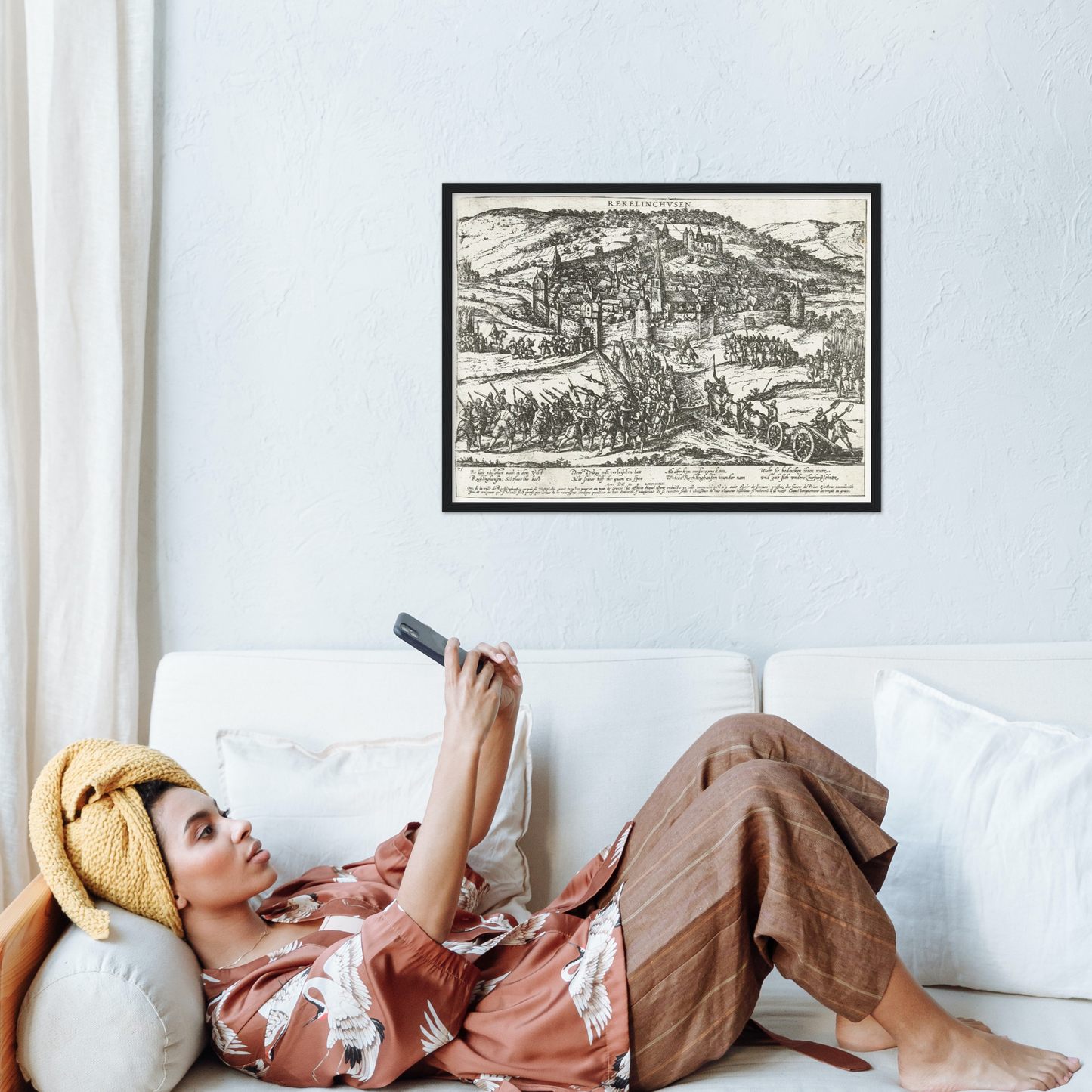 Historische Stadtansicht Recklinghausen um 1585
