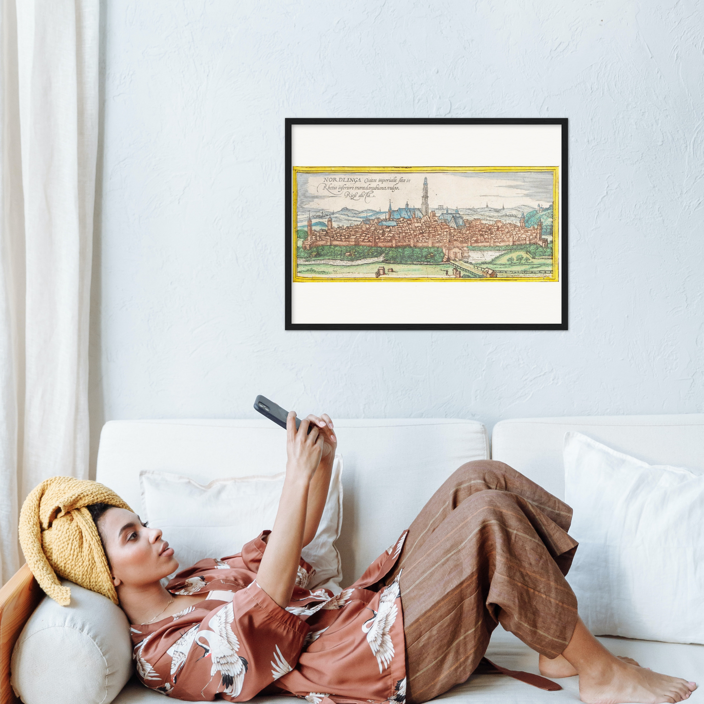 Historische Stadtansicht Nördlingen um 1570