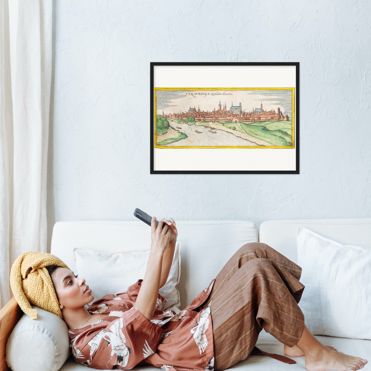 Historische Stadtansicht Straubing um 1570