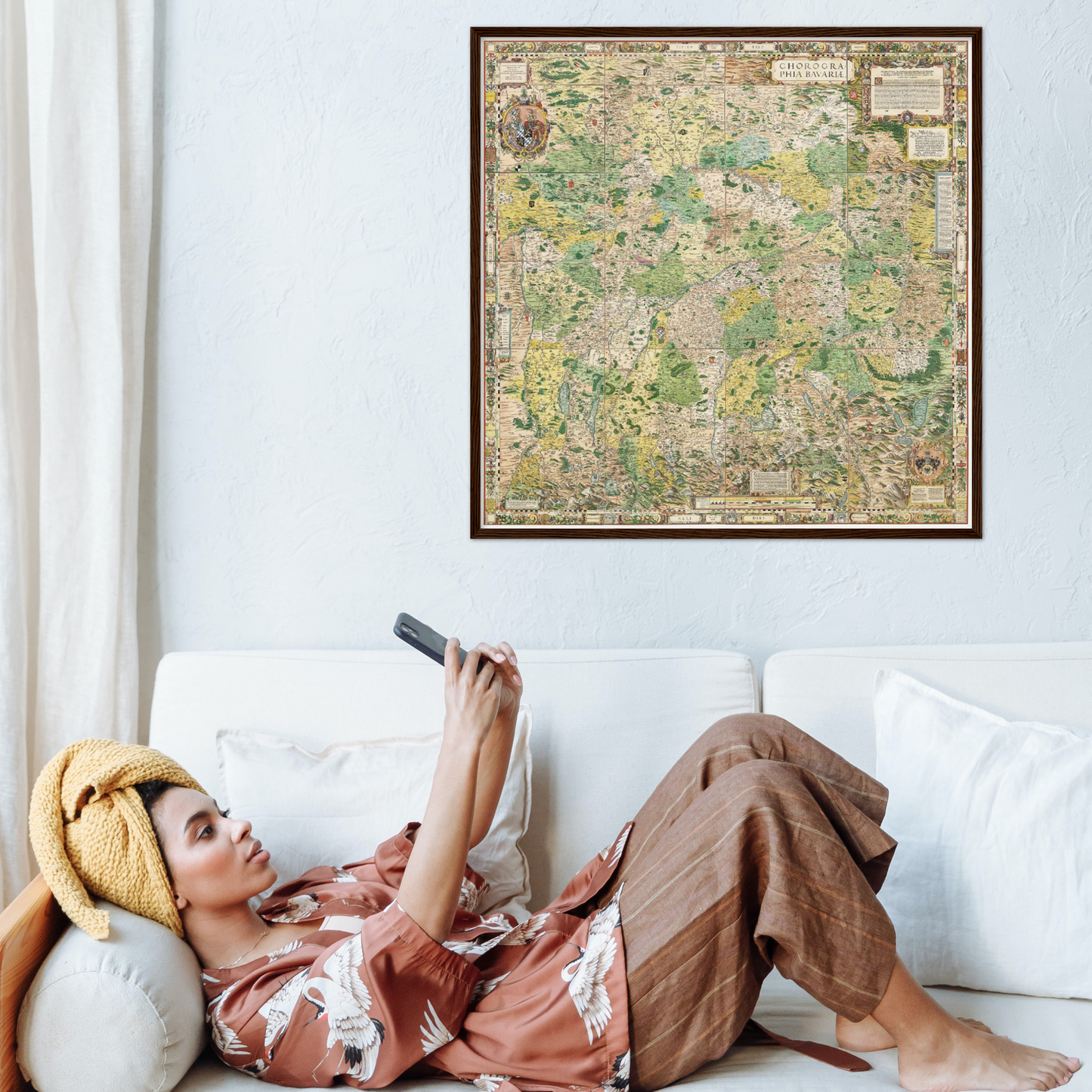 Historische Landkarte Bayern um 1568
