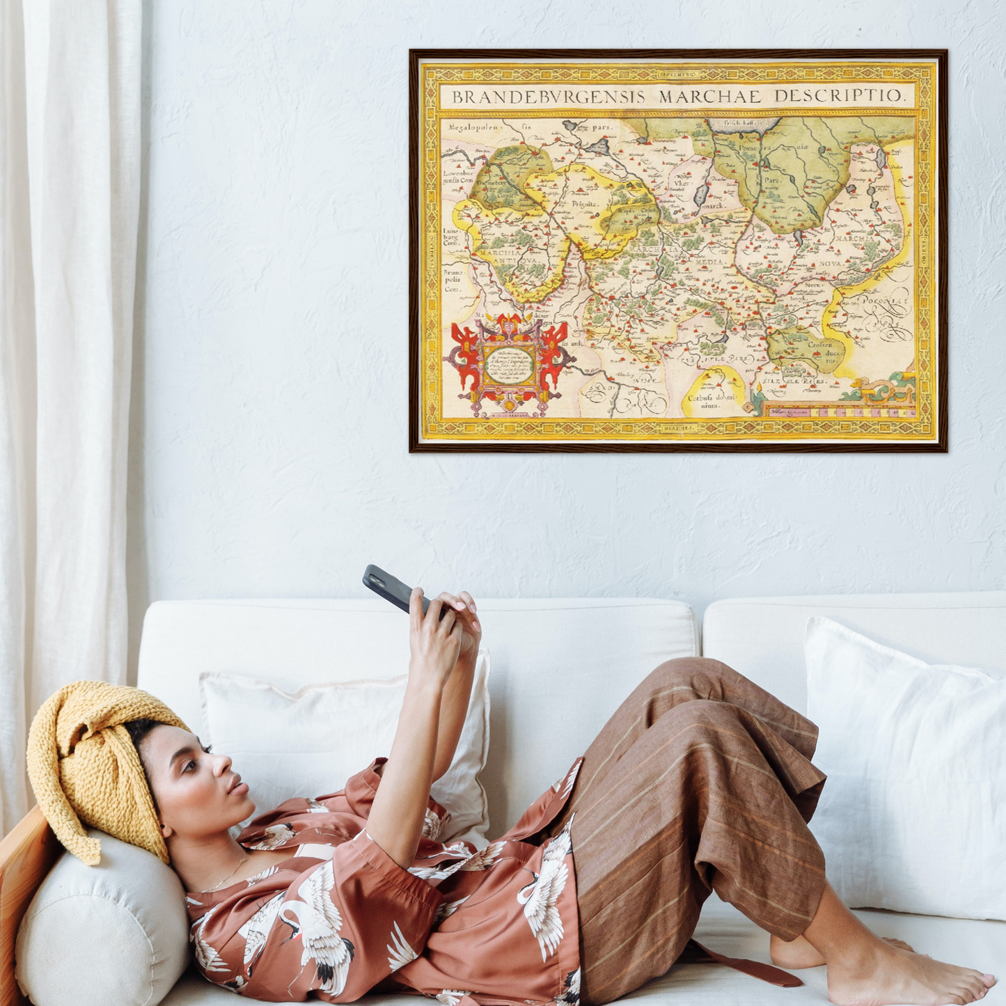 Historische Landkarte Brandenburg um 1609