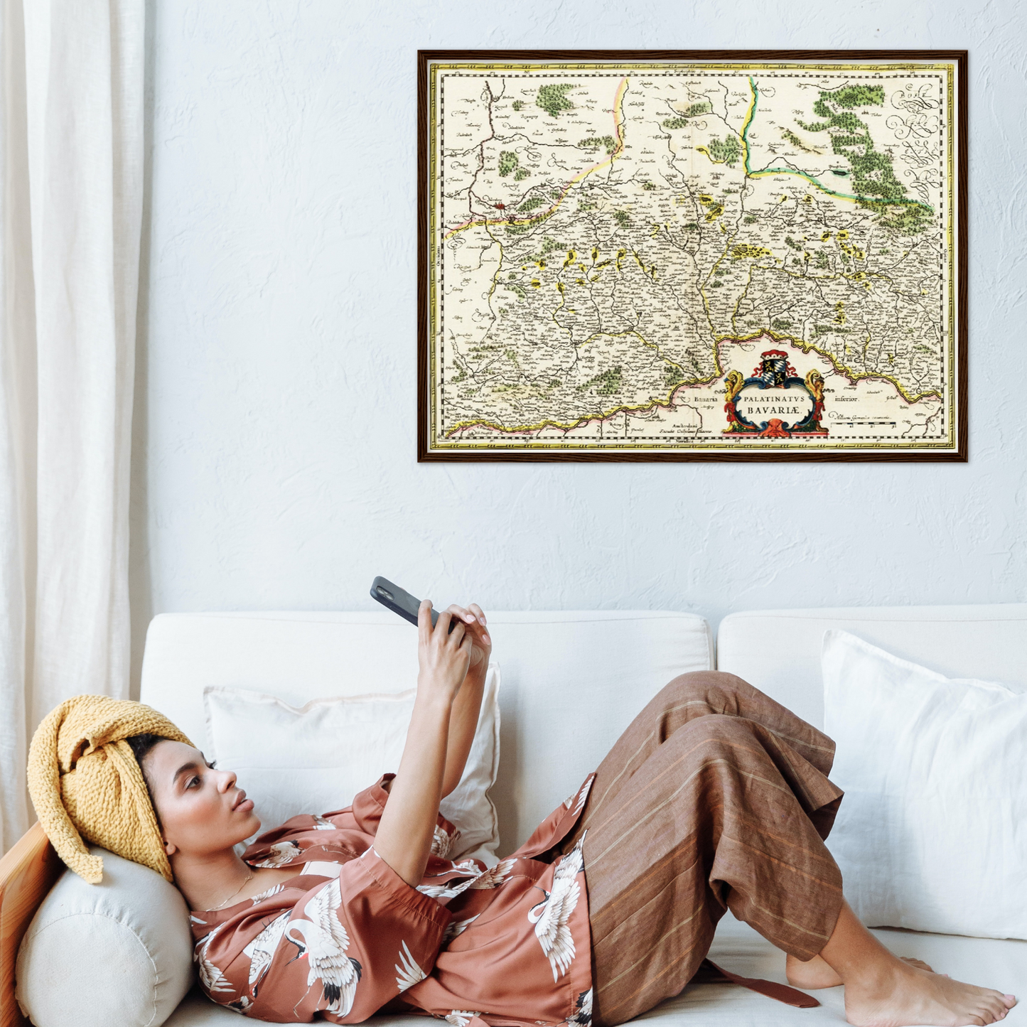 Historische Landkarte Oberpfalz um 1647