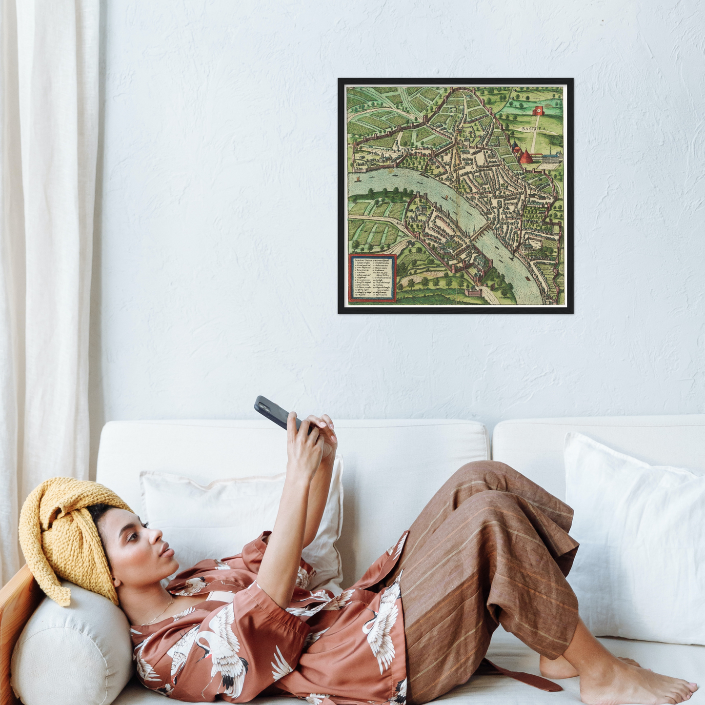 Historischer Stadtplan Basel um 1600