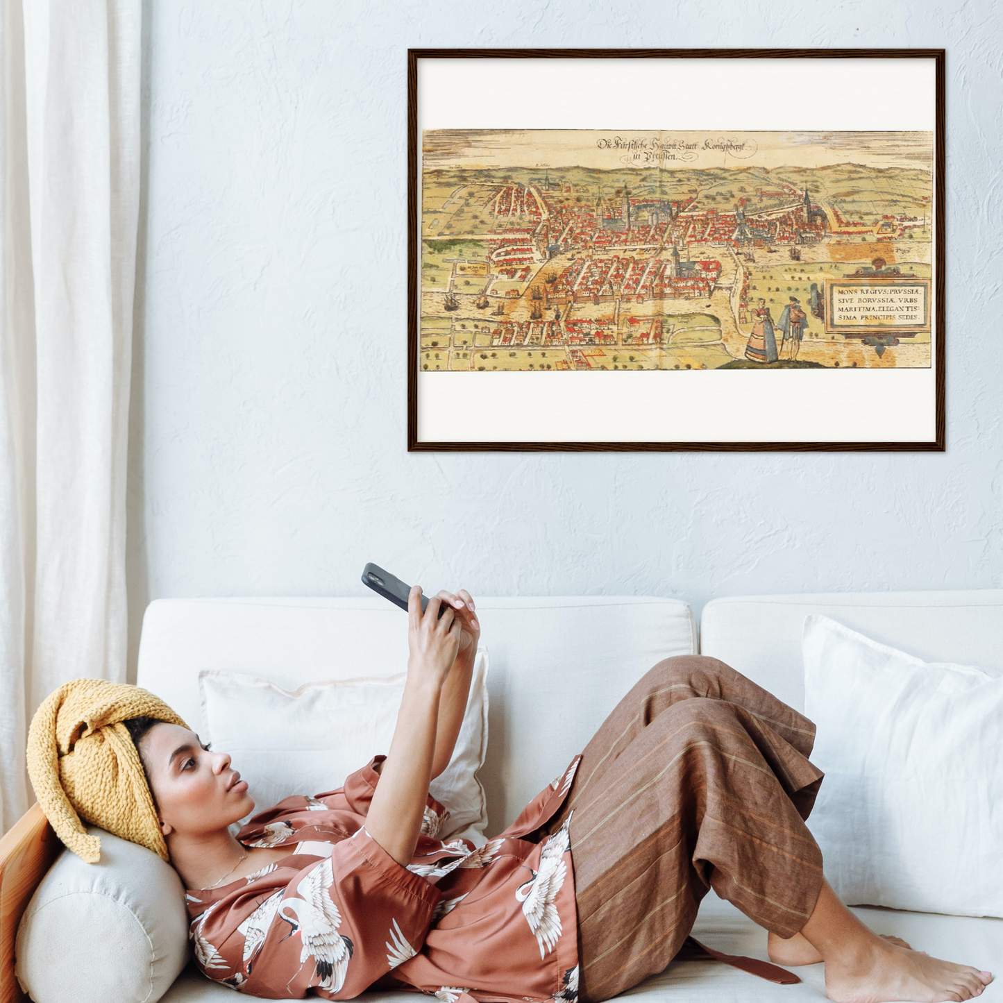 Historische Stadtansicht Königsberg um 1582