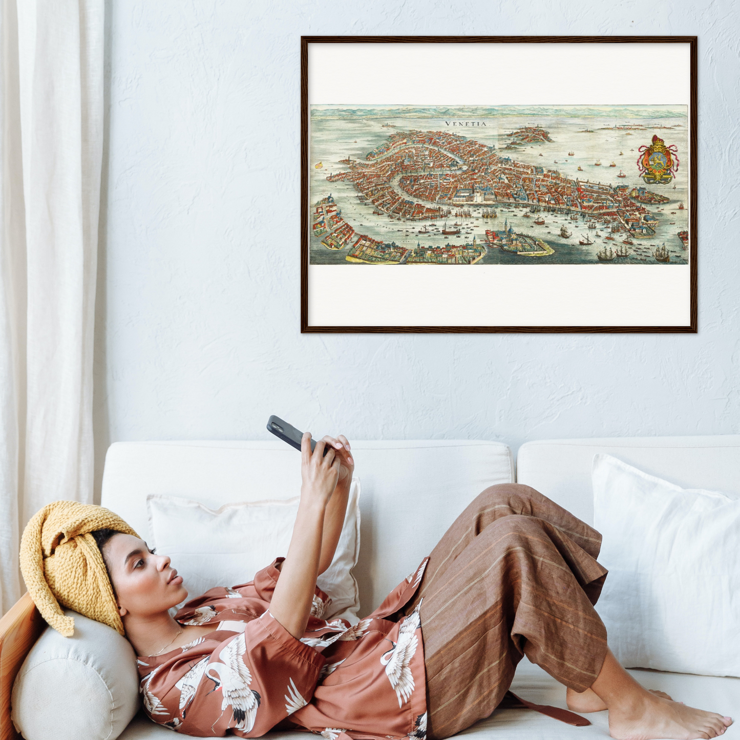 Historische Stadtansicht Venedig um 1636