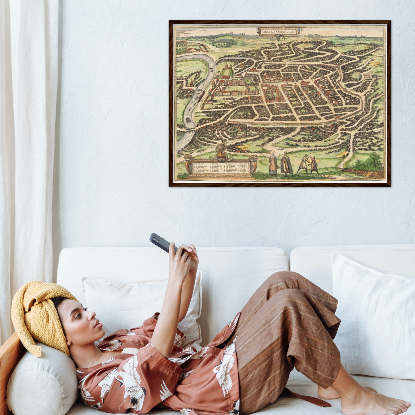 Historical city map Test product horizontal 3 sizes