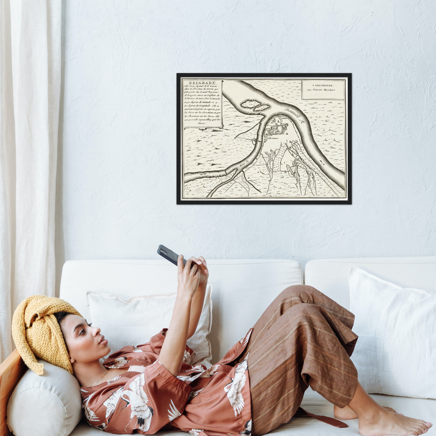 Historischer Stadtplan Belgrad um 1726
