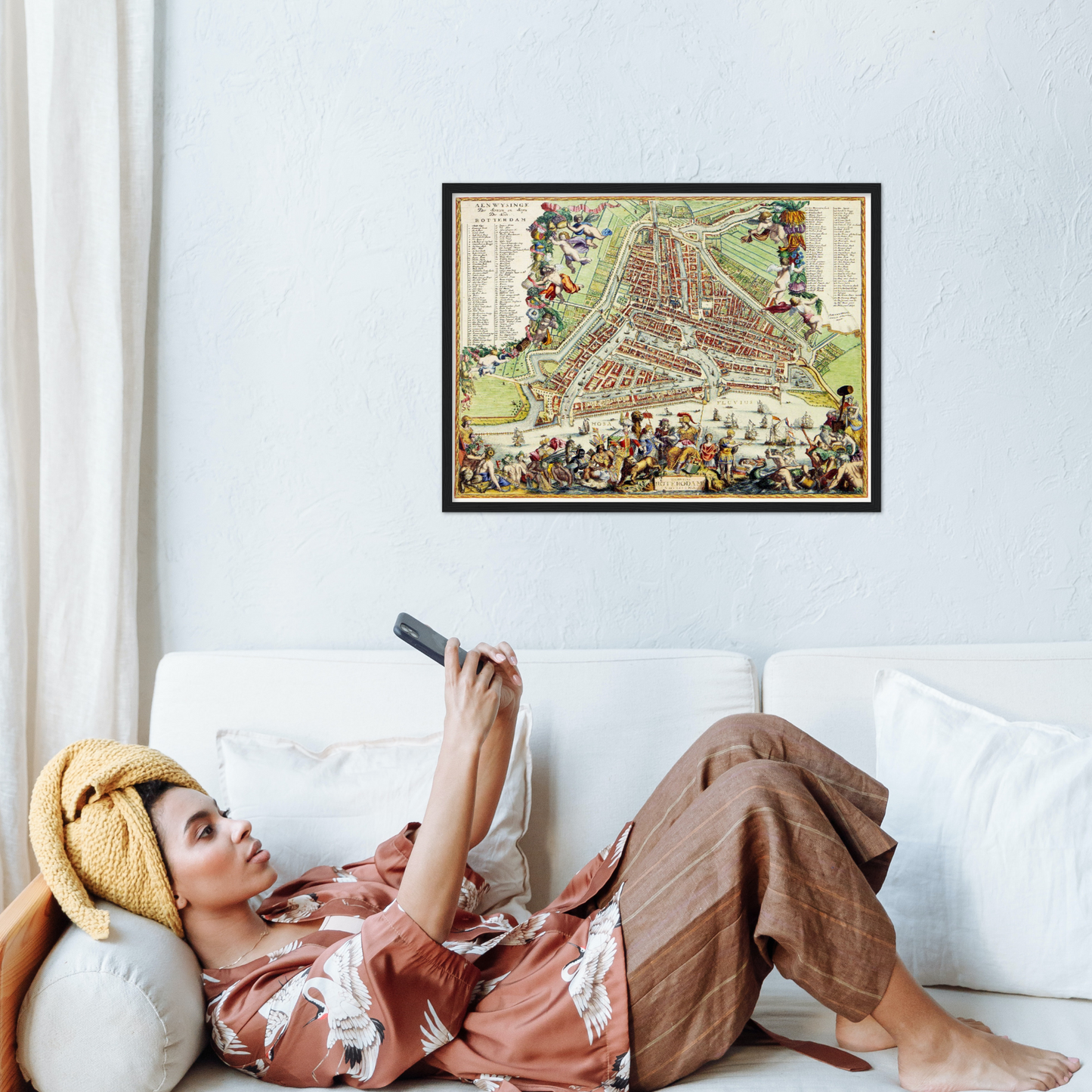 Historischer Stadtplan Rotterdam um 1689