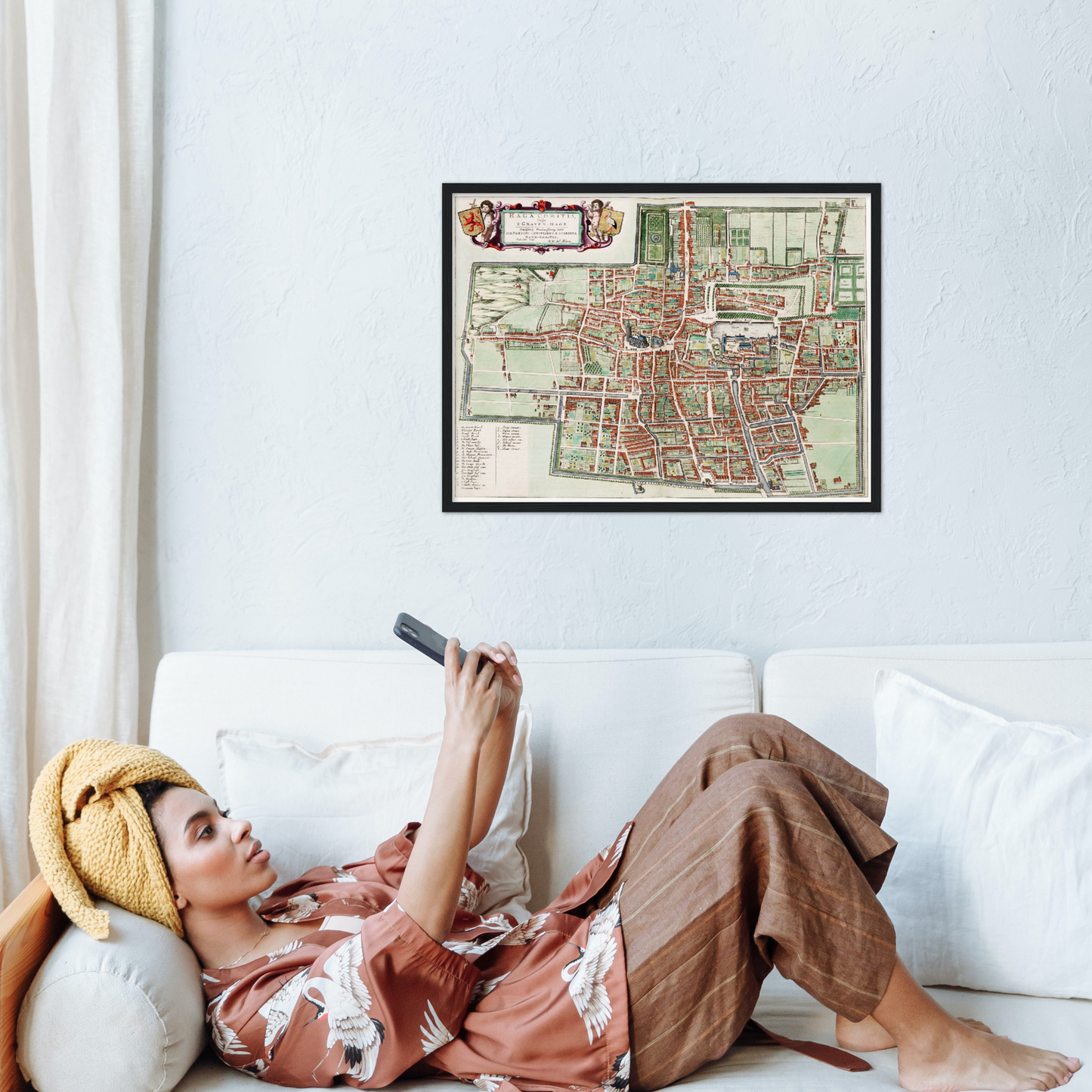 Historischer Stadtplan Den Haag um 1649
