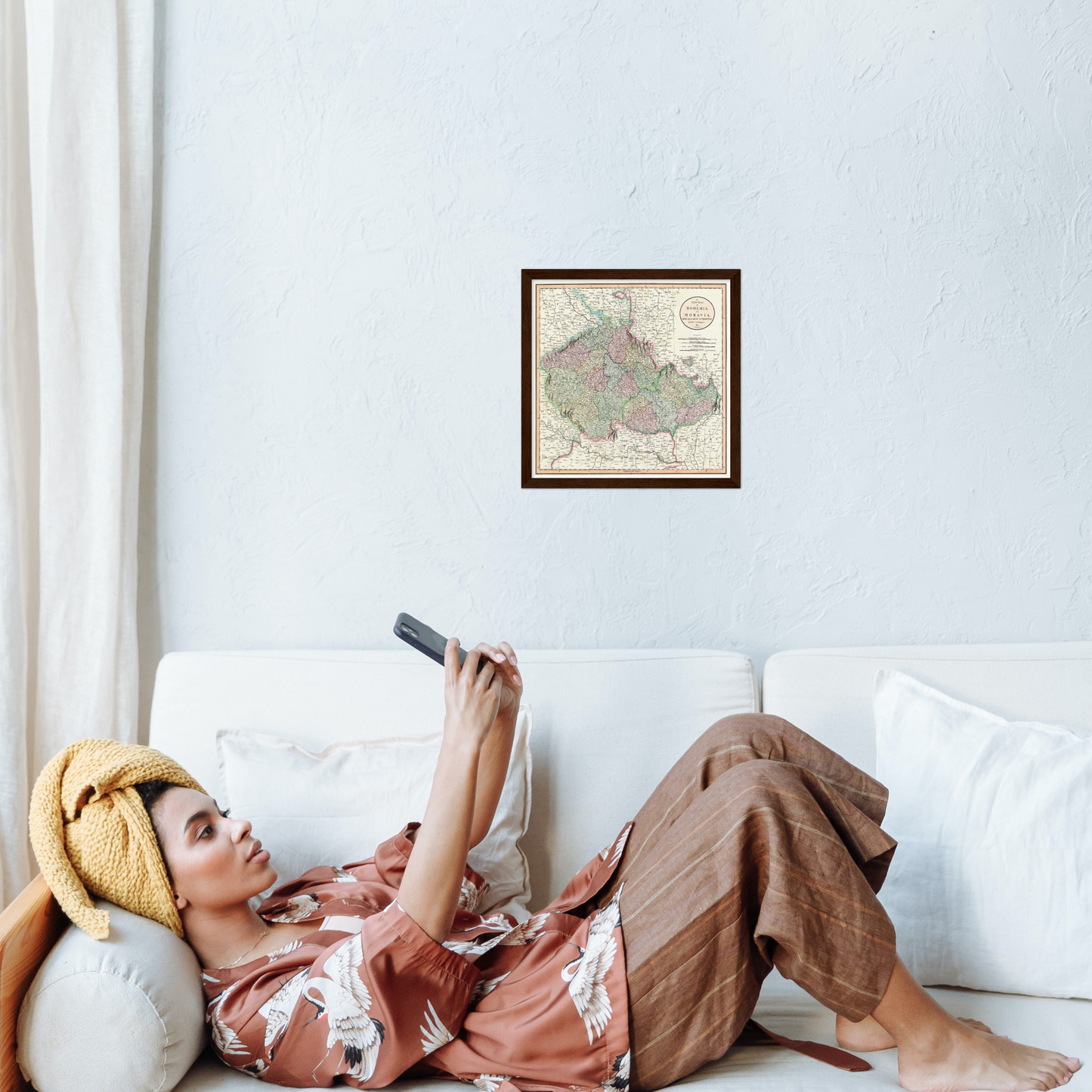 Historische Landkarte Tschechien um 1800