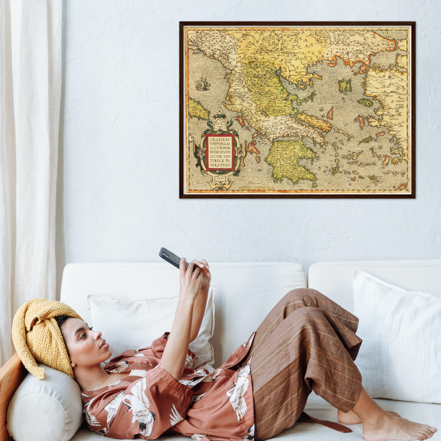 Historische Landkarte Griechenland um 1609