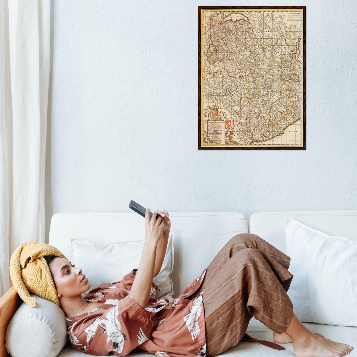 Historische Landkarte Piemont um 1698