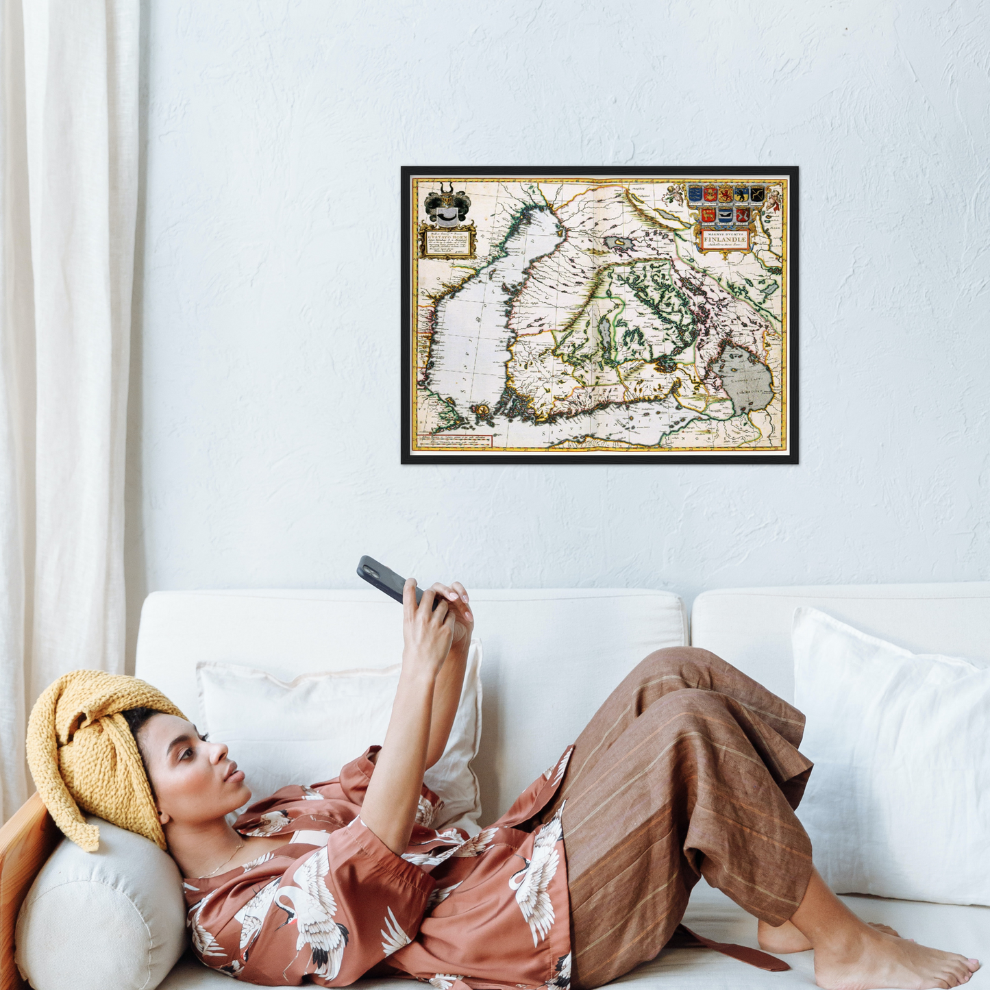 Historische Landkarte Finnland um 1690
