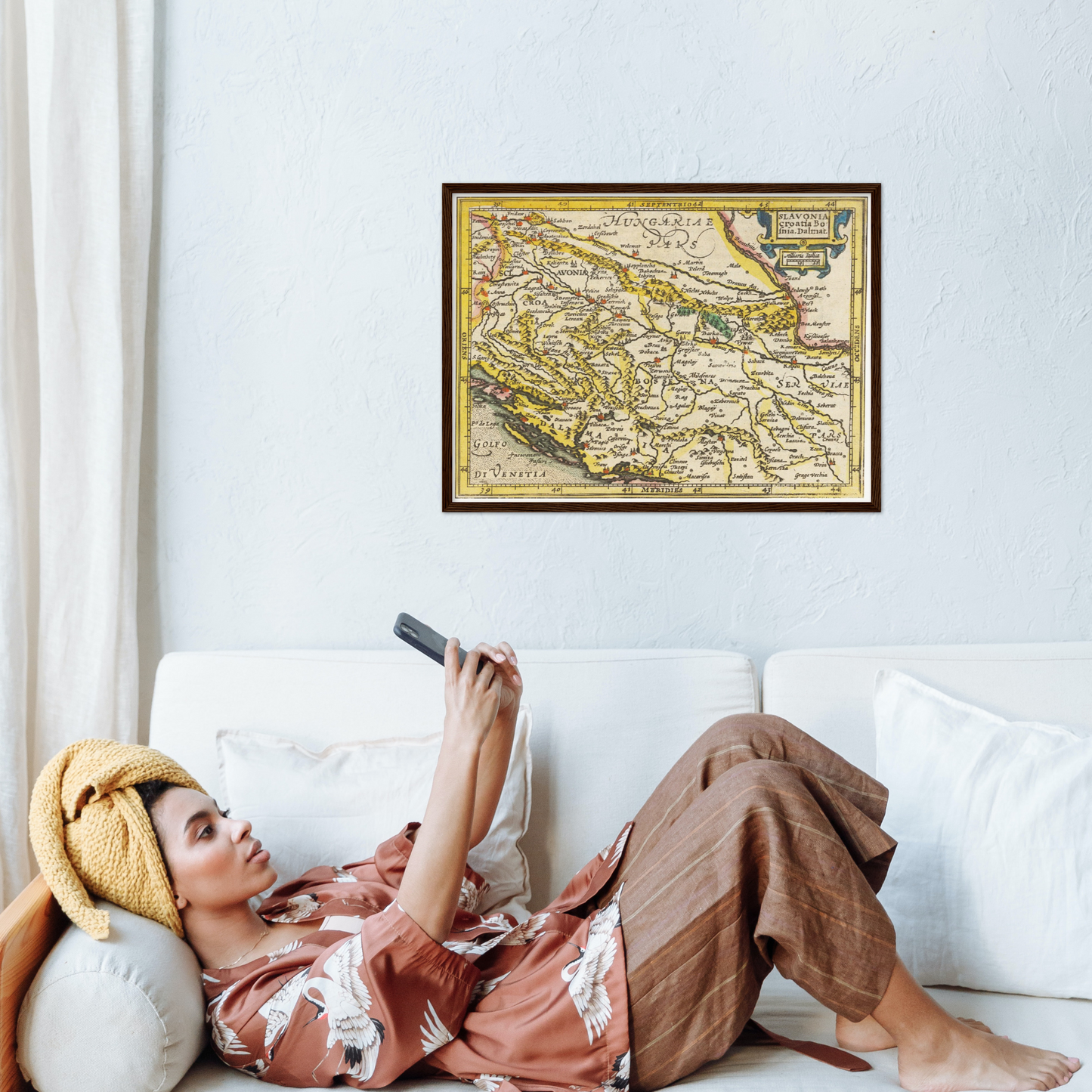 Historische Landkarte Balkan um 1609