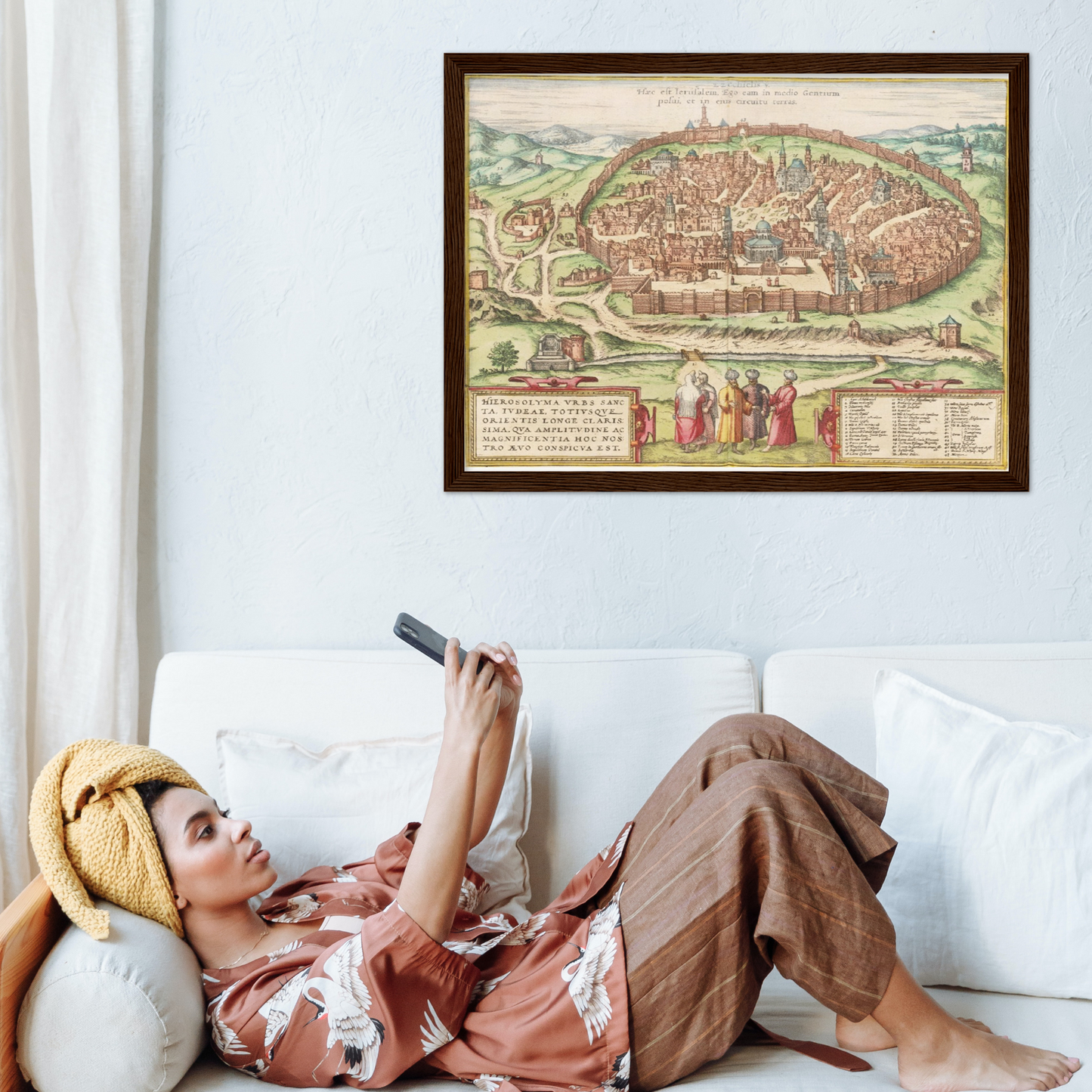 Historical city map Test product horizontal 3 sizes
