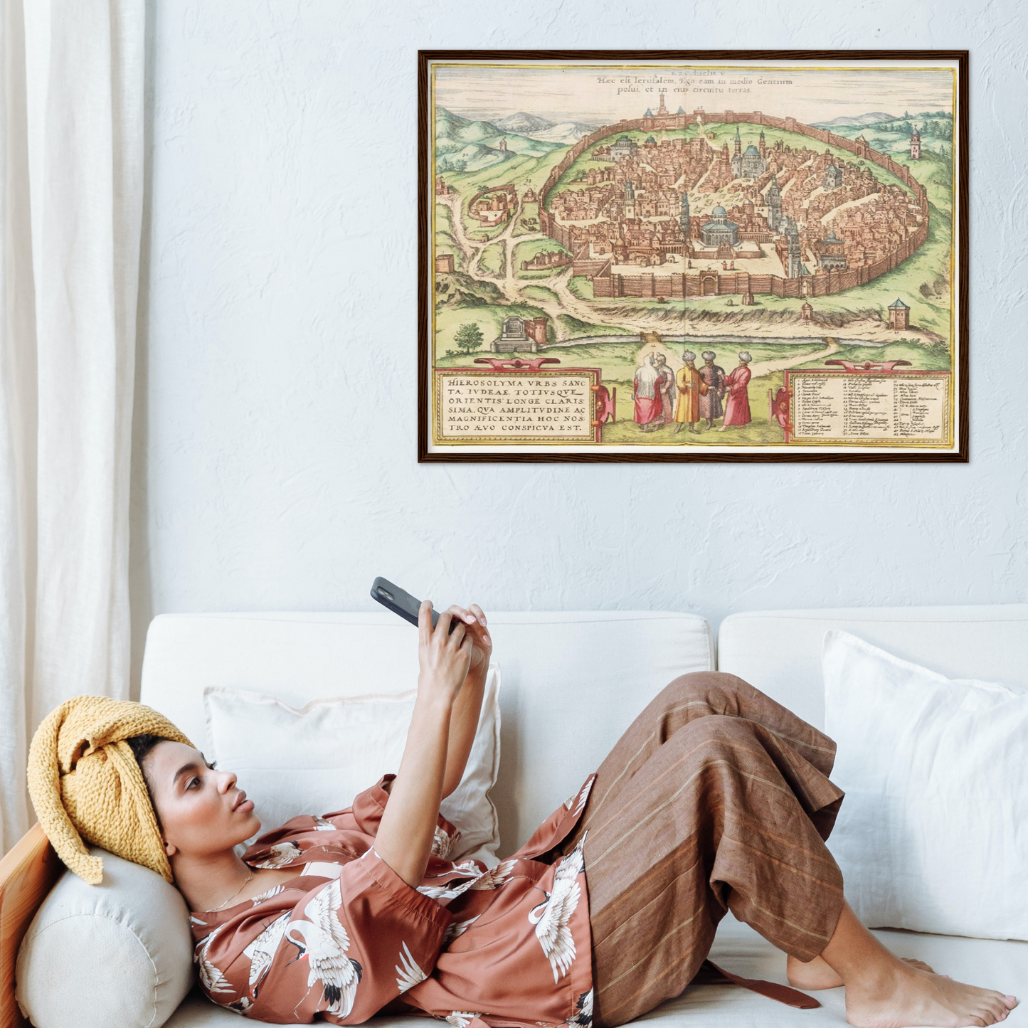 Historische Stadtansicht Jerusalem um 1575