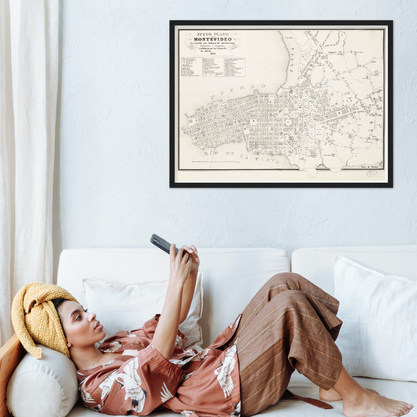 Historical city map Test product horizontal 3 sizes