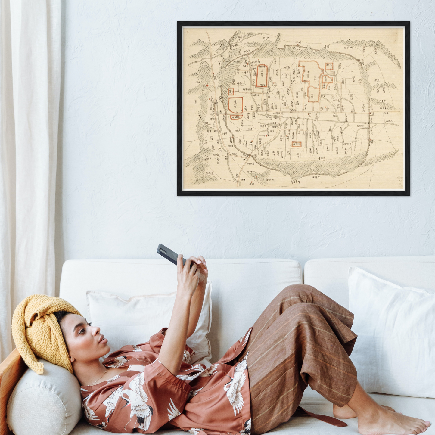 Historical city map Test product horizontal 3 sizes