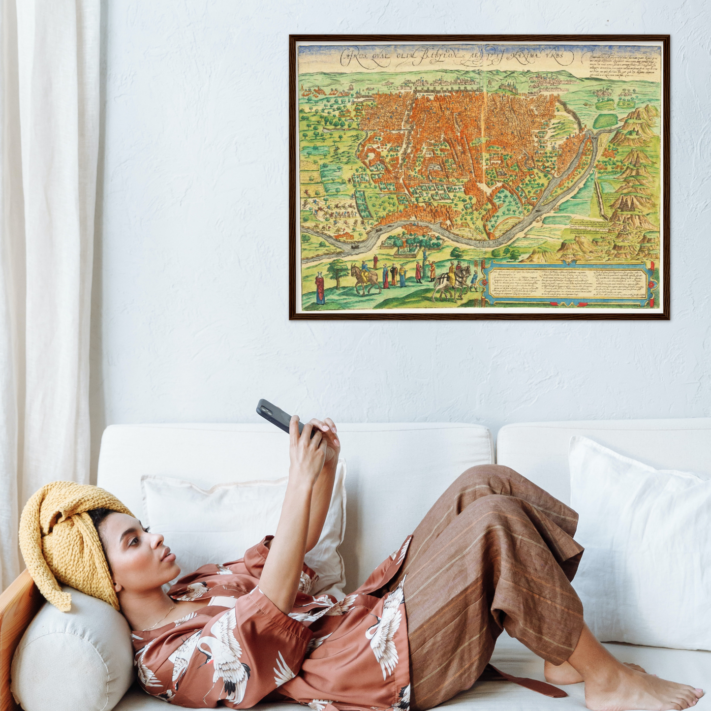 Historischer Stadtplan Kairo um 1572