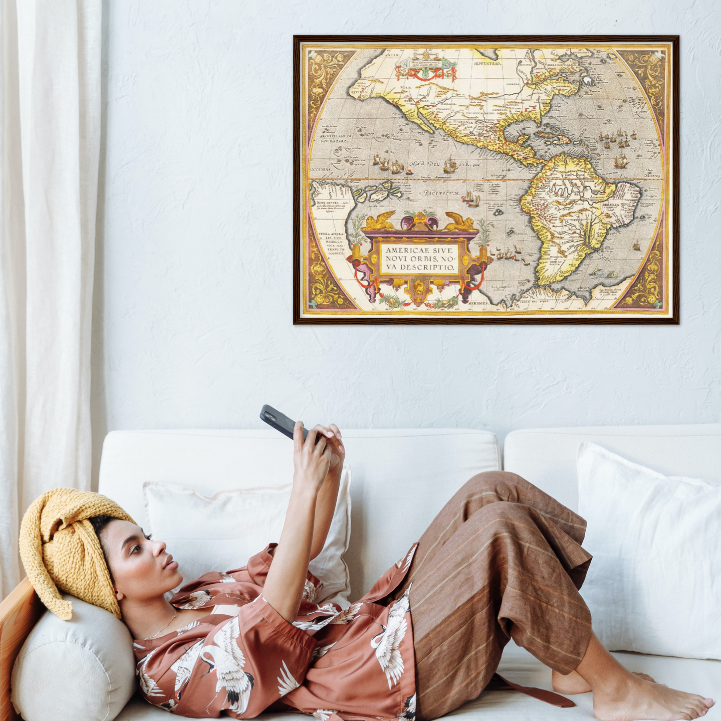 Historische Landkarte Amerika um 1609