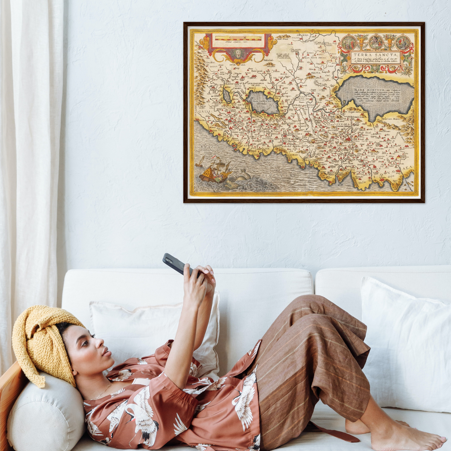 Historische Landkarte Heiliges Land um 1609