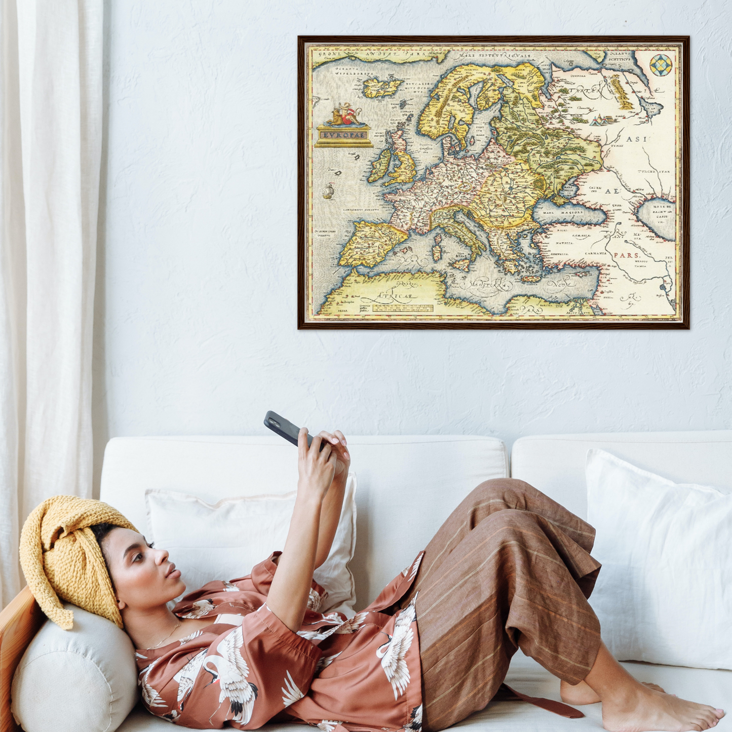 Historische Europakarte um 1570