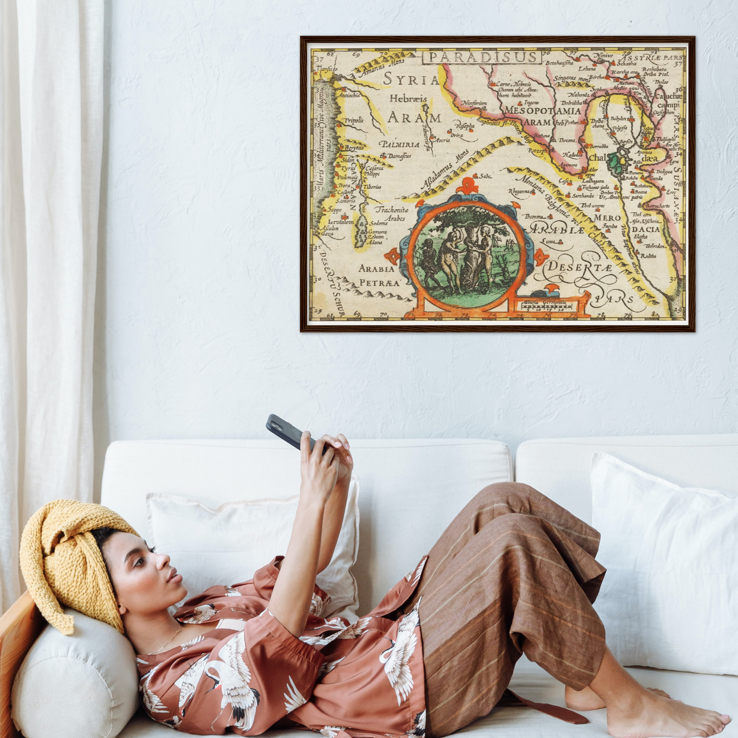 Historische Landkarte Syrien um 1609