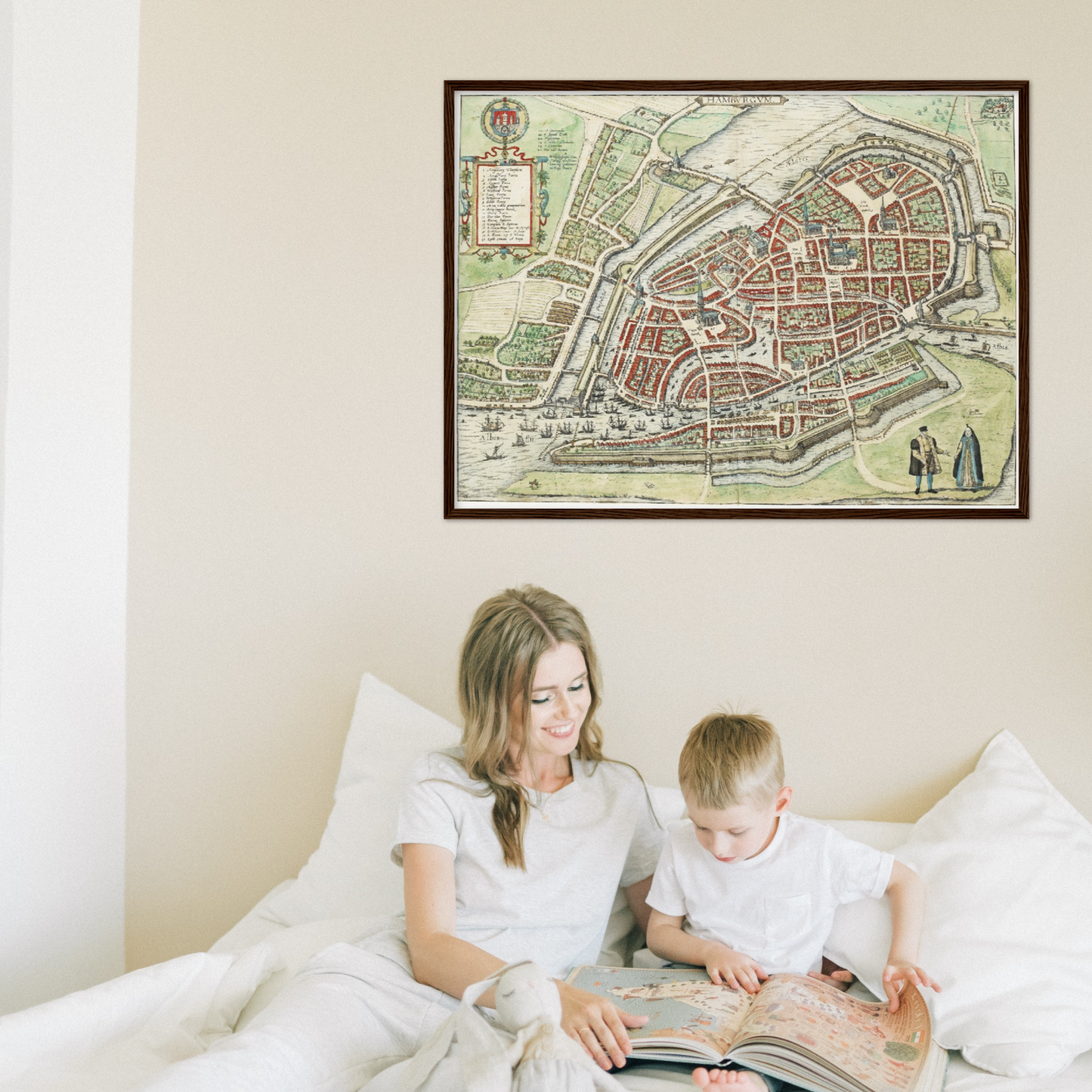 Historischer Stadtplan Hamburg um 1588