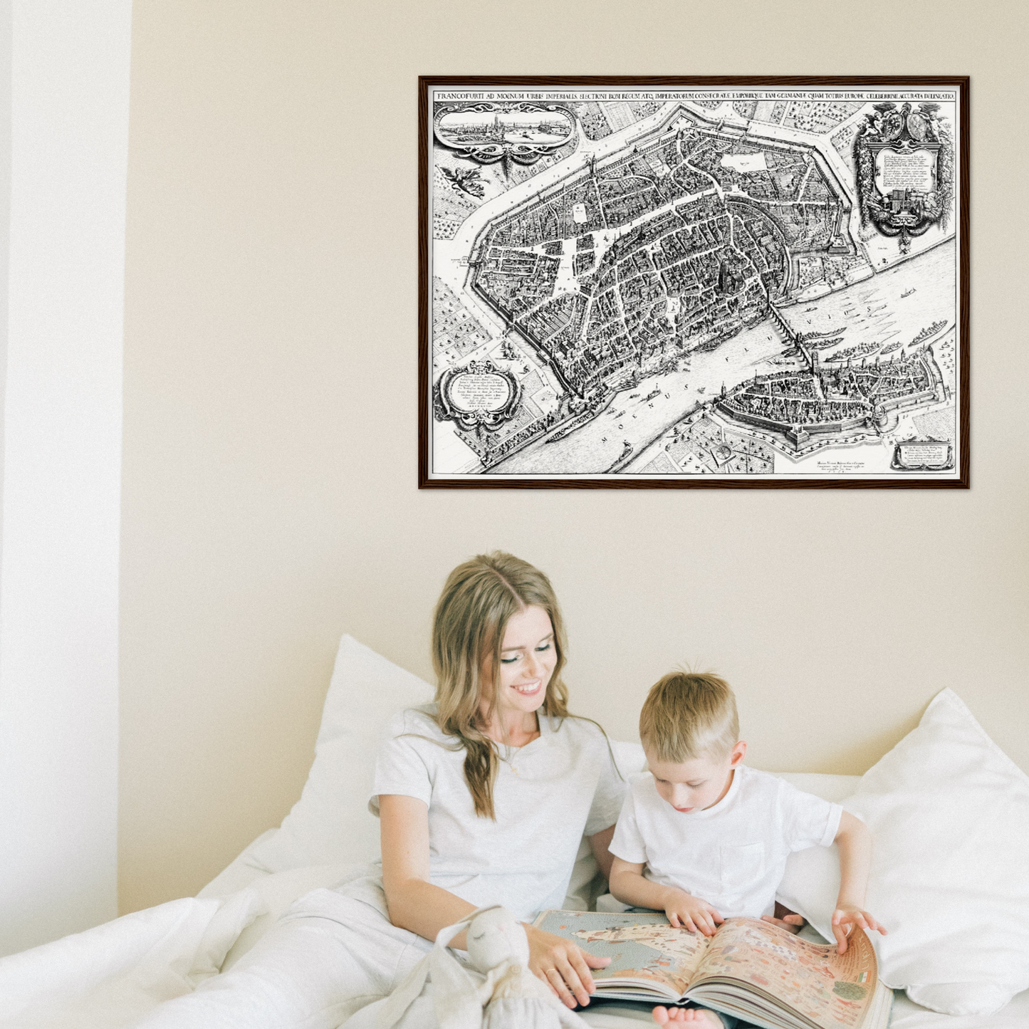 Historischer Stadtplan Frankfurt am Main um 1628