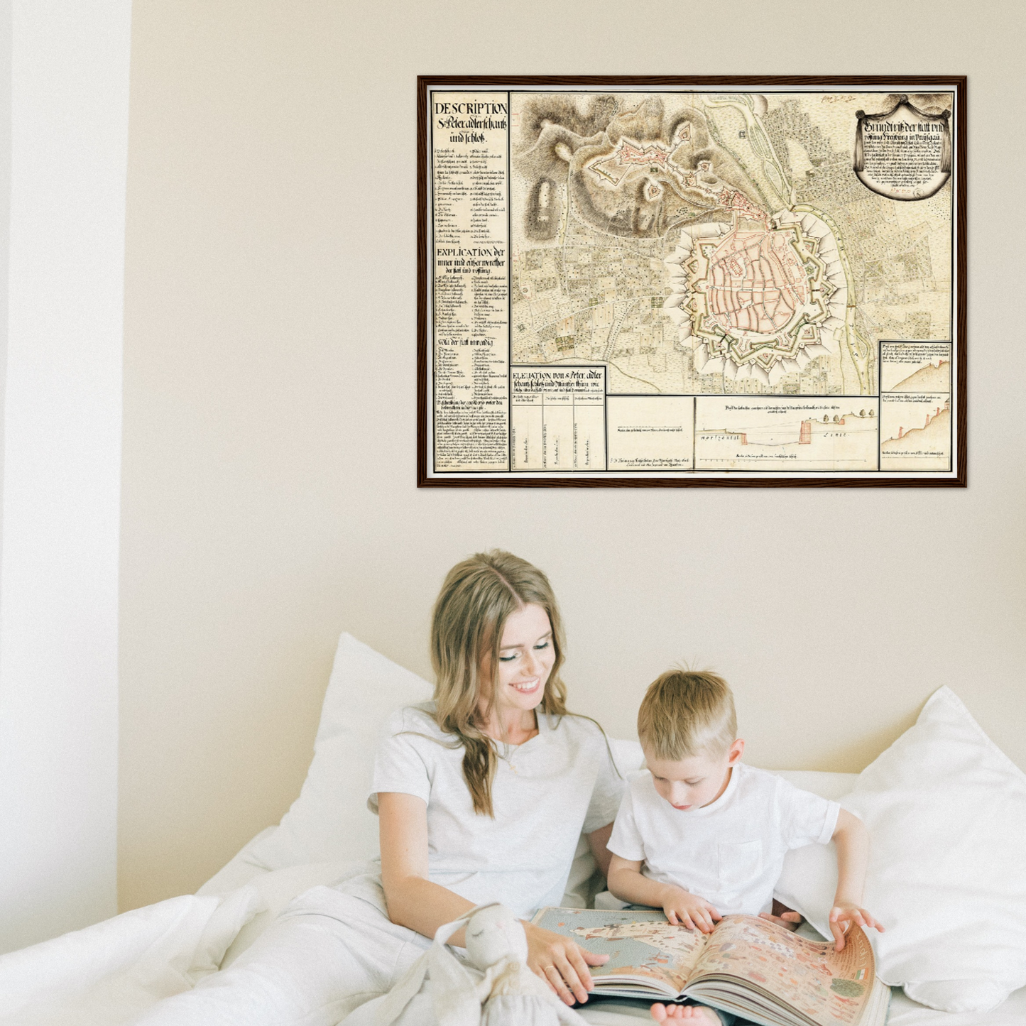 Historical city map Test product horizontal 3 sizes