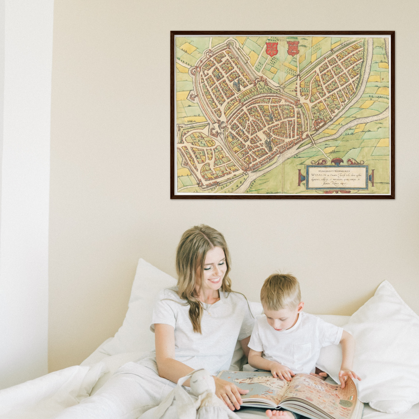 Historischer Stadtplan Wesel um 1592