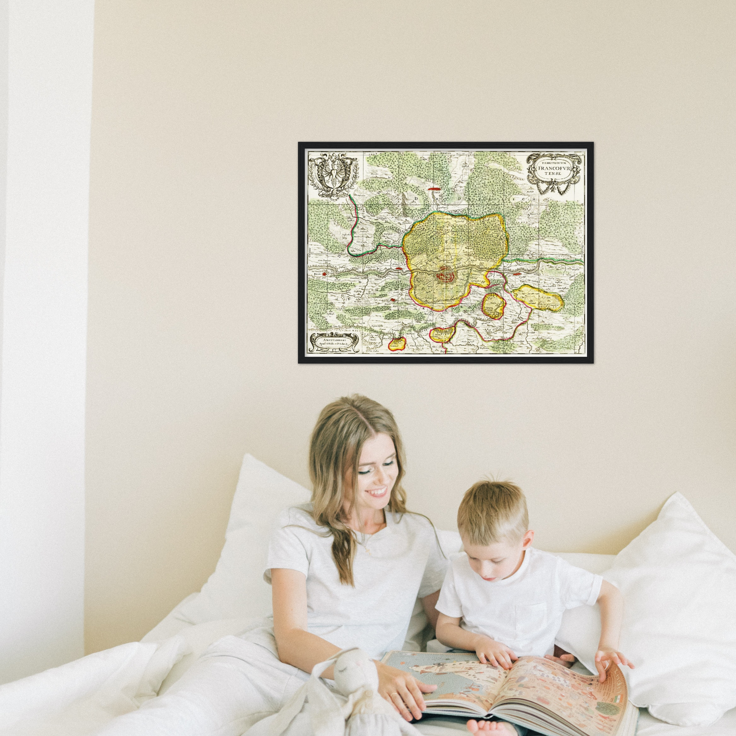 Historical city map  Test product horizontal 3 sizes