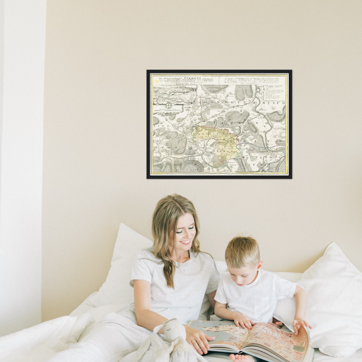 Historical city map  Test product horizontal 3 sizes