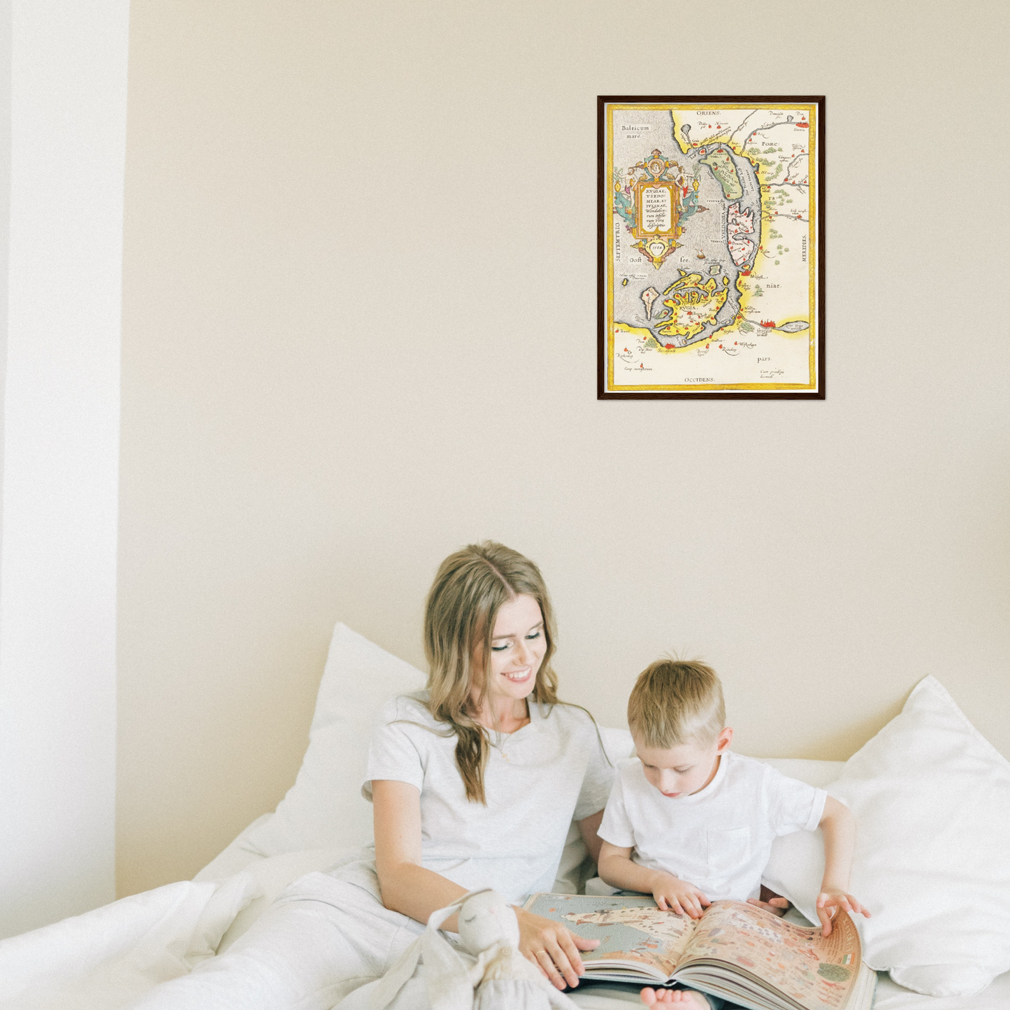 Historische Landkarte Rügen & Usedom um 1609