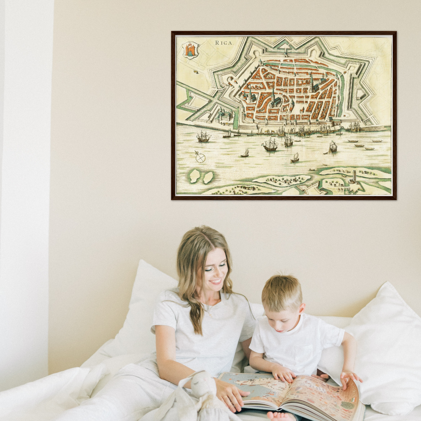 Historischer Stadtplan Riga um 1612