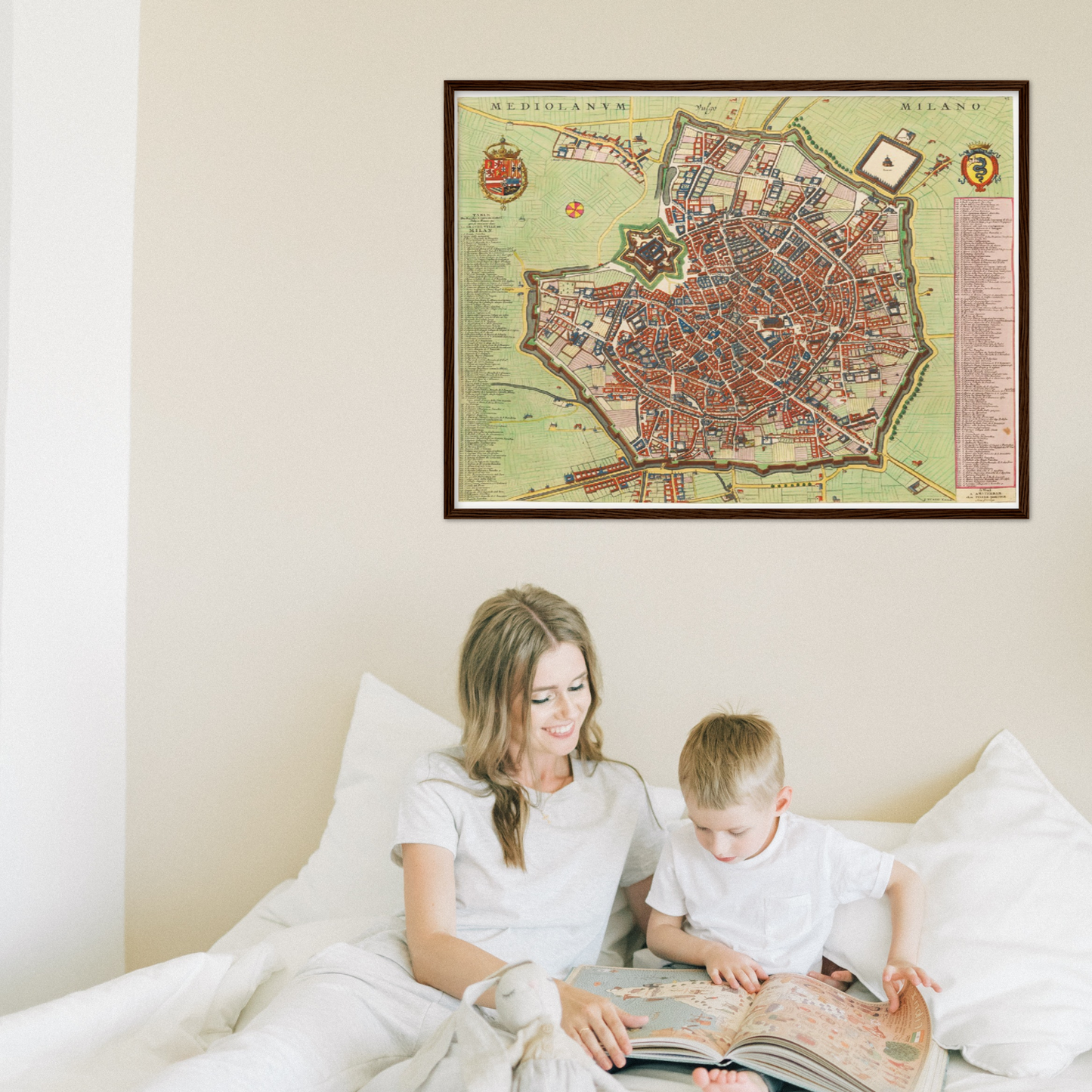 Historischer Stadtplan Mailand um 1700
