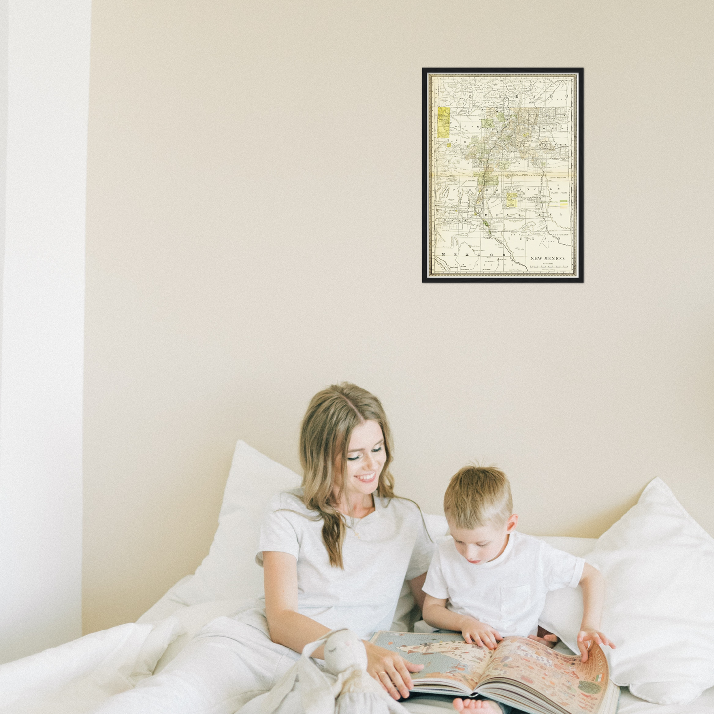 Historische Landkarte New Mexico um 1882