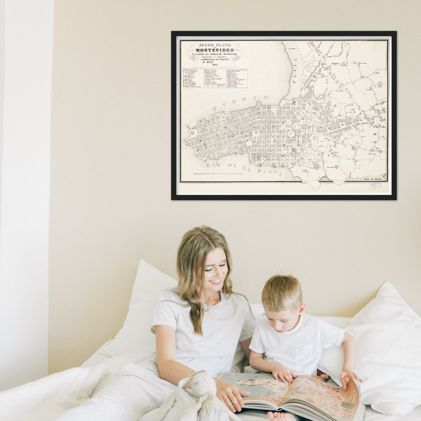 Historical city map Test product horizontal 3 sizes