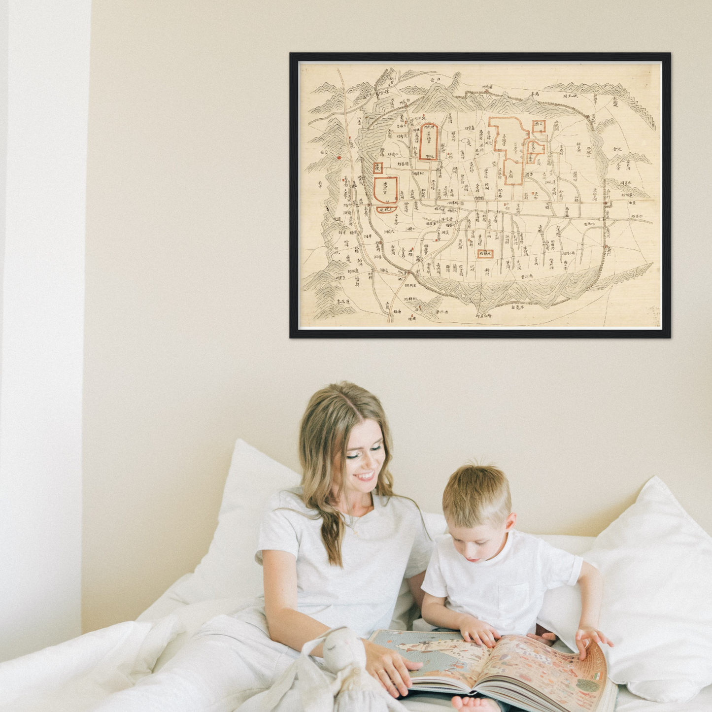 Historical city map Test product horizontal 3 sizes