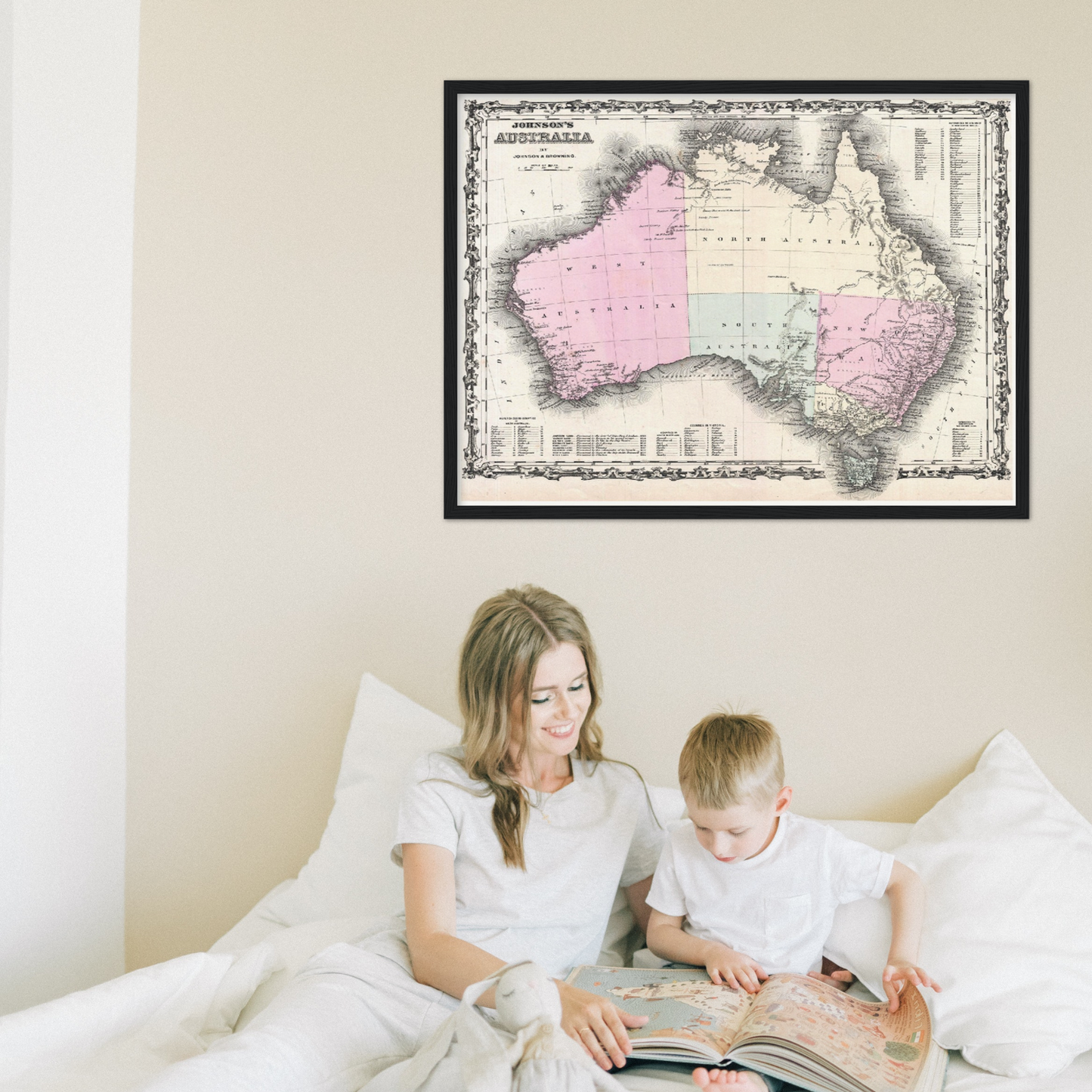 Historische Landkarte Australien um 1861